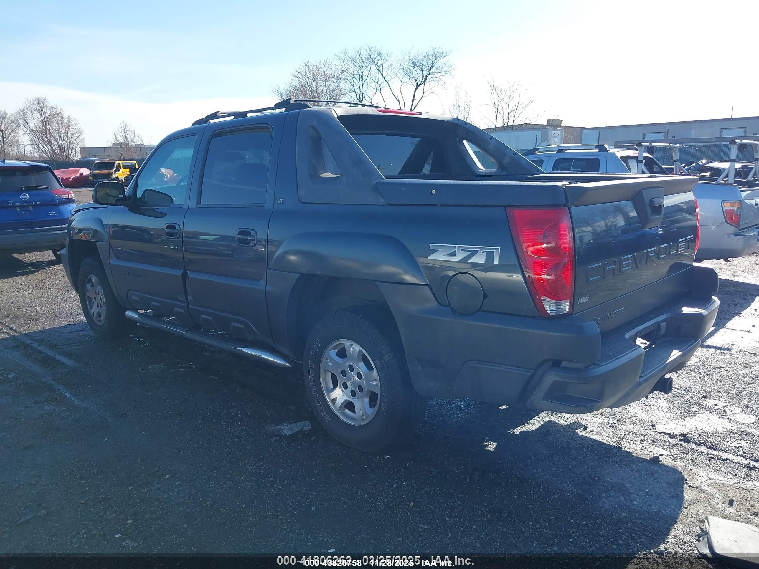 2005 Chevrolet Avalanche 1500 Z71 Черный vin: 3GNEK12Z55G159141