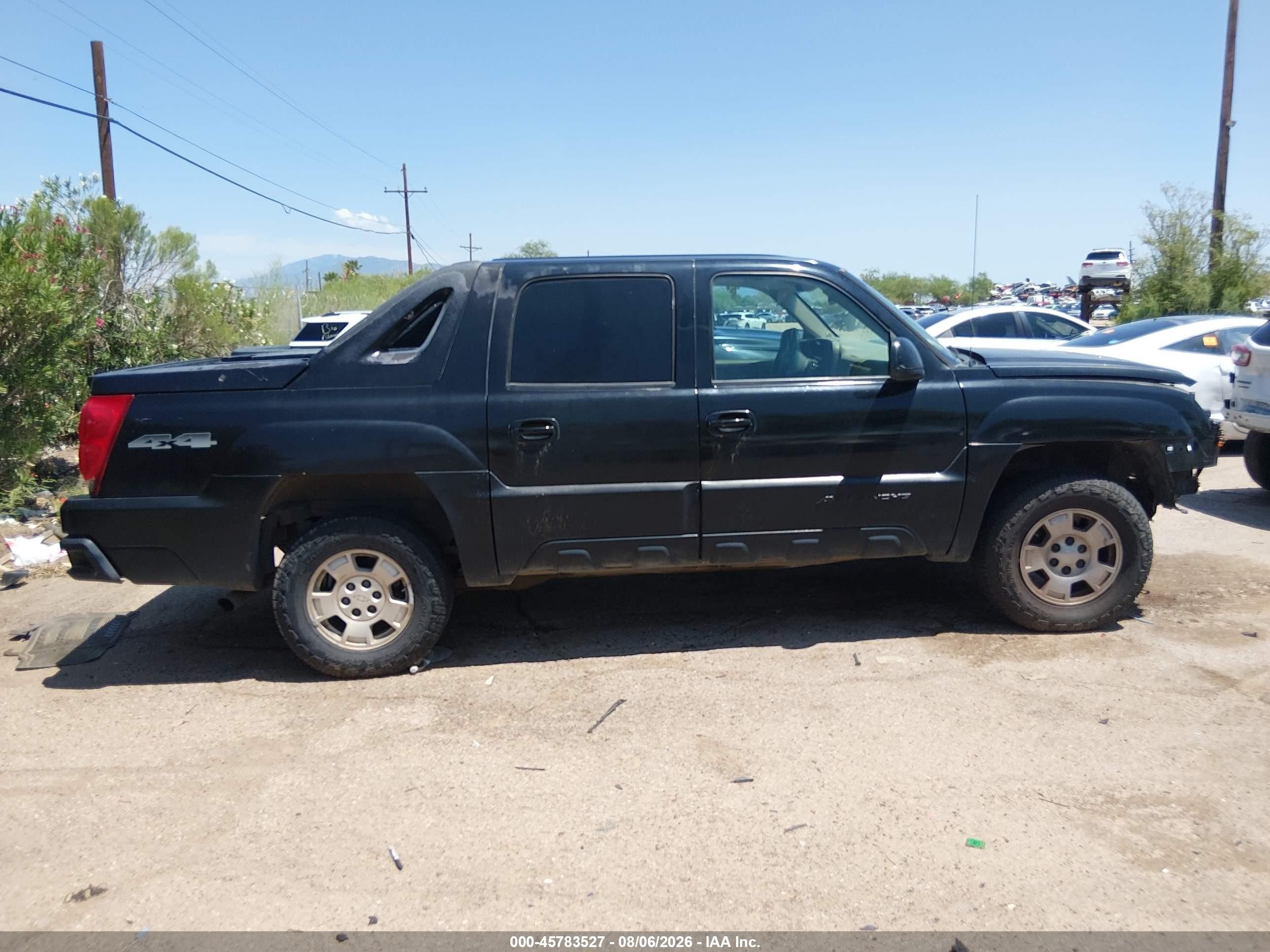 2006 Chevrolet Avalanche 1500 Lt Black vin: 3GNEK12Z66G132399