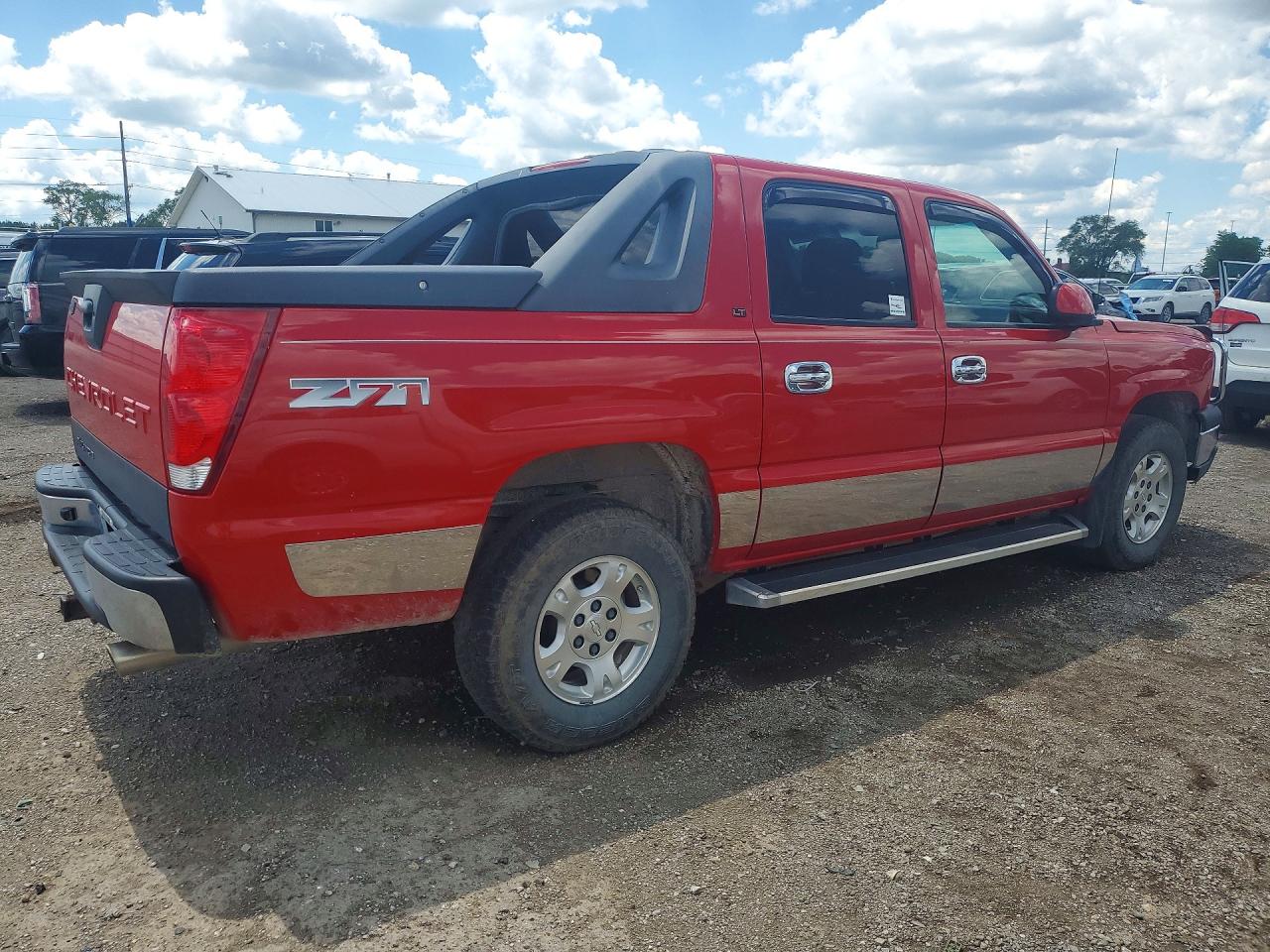 2006 Chevrolet Avalanche K1500 Red vin: 3GNEK12Z76G109455