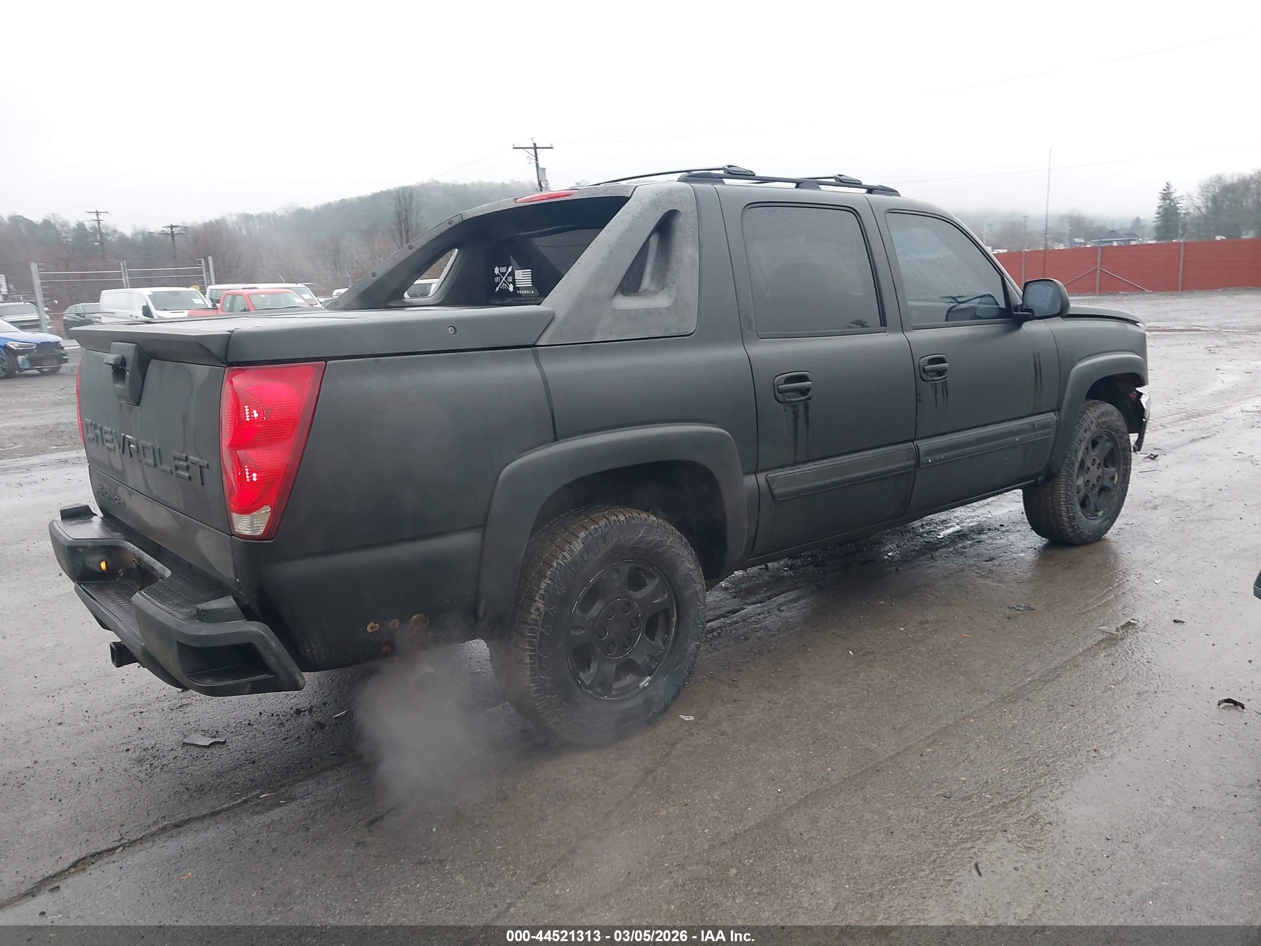 2006 Chevrolet Avalanche 1500 Z71 Black vin: 3GNEK12Z86G108346