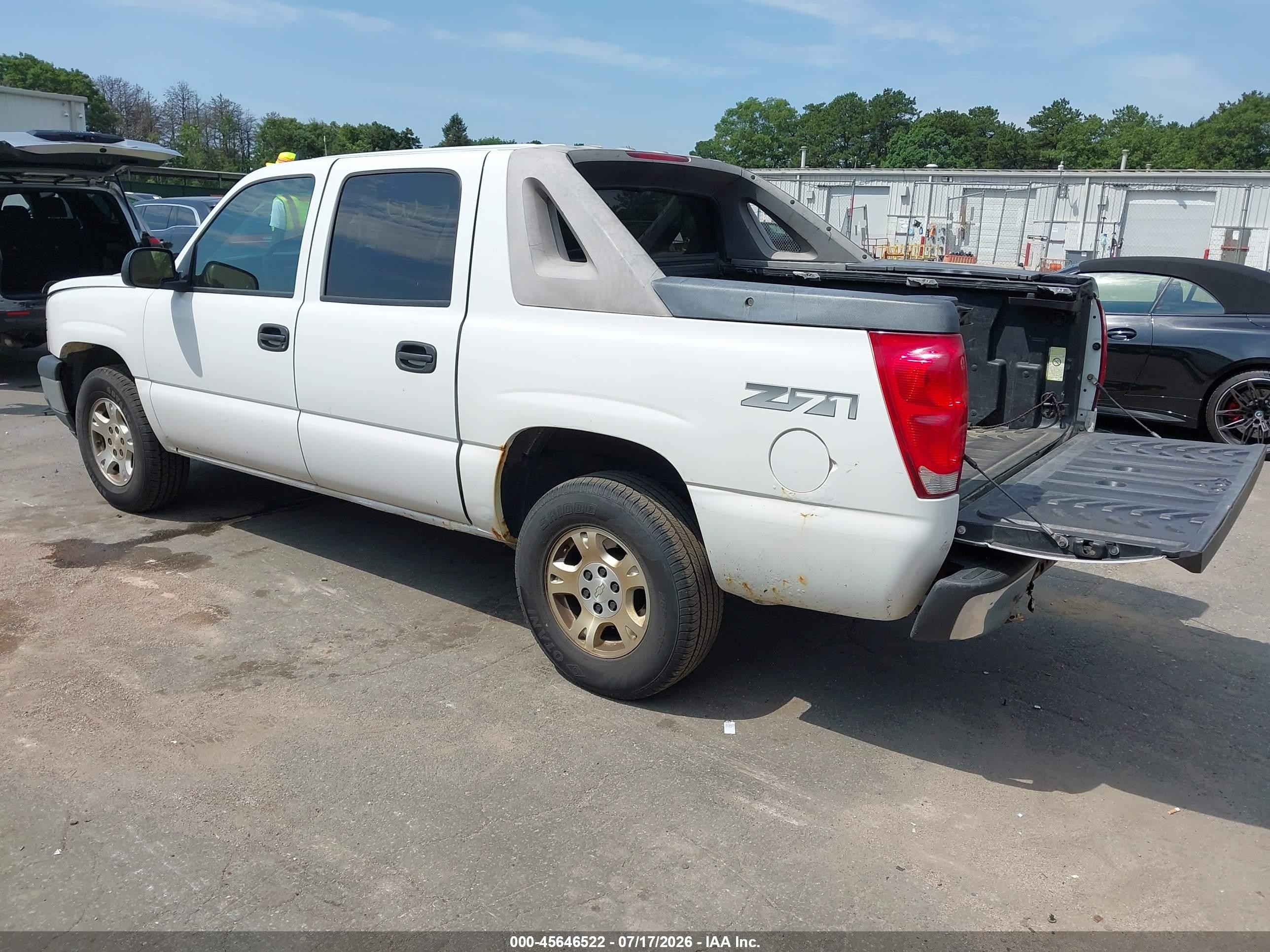 2006 Chevrolet Avalanche 1500 Lt White vin: 3GNEK12Z86G133294