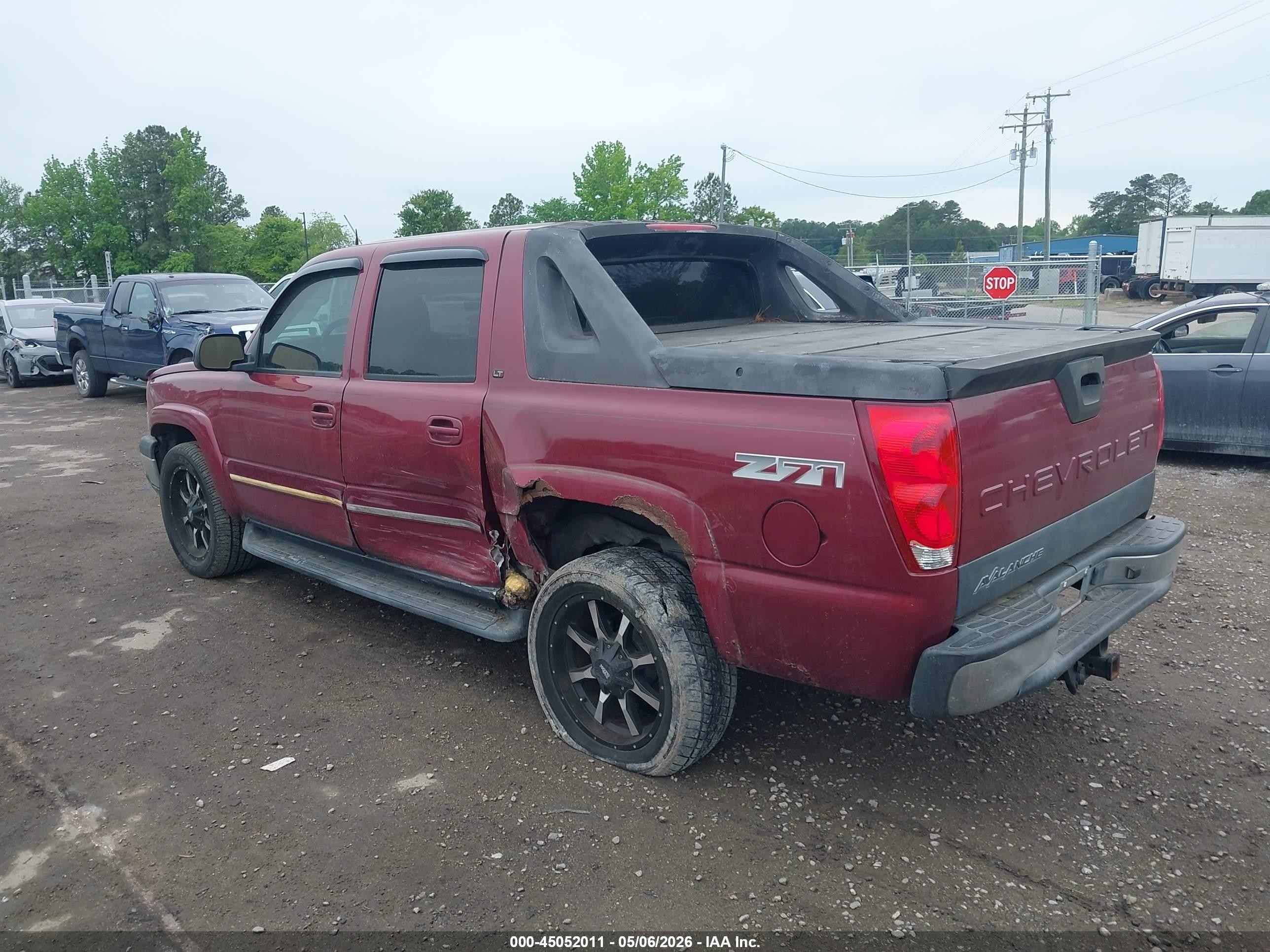 2005 Chevrolet Avalanche 1500 Z71 Blue vin: 3GNEK12Z95G114588