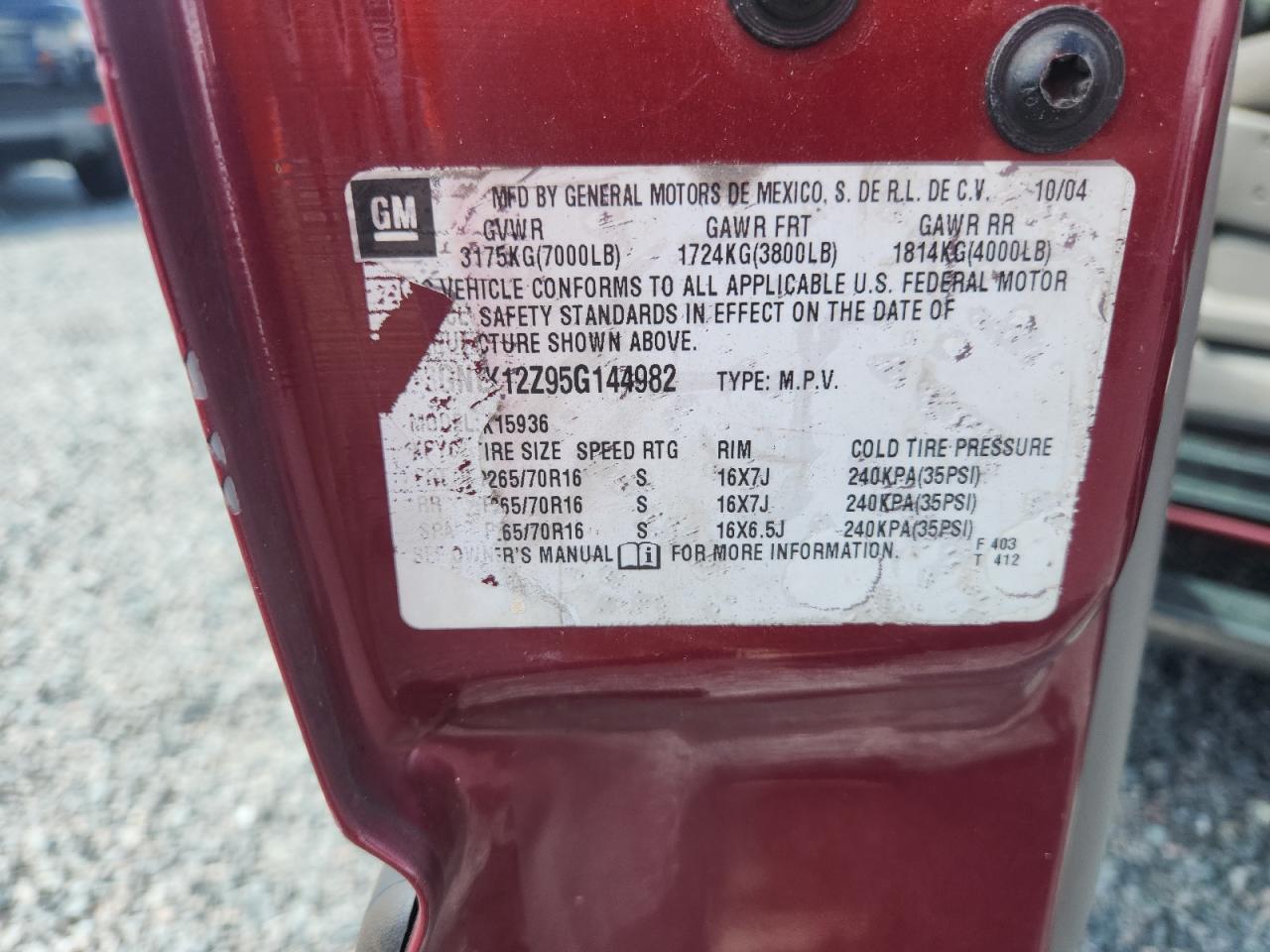 2005 Chevrolet Avalanche K1500 Maroon vin: 3GNEK12Z95G144982