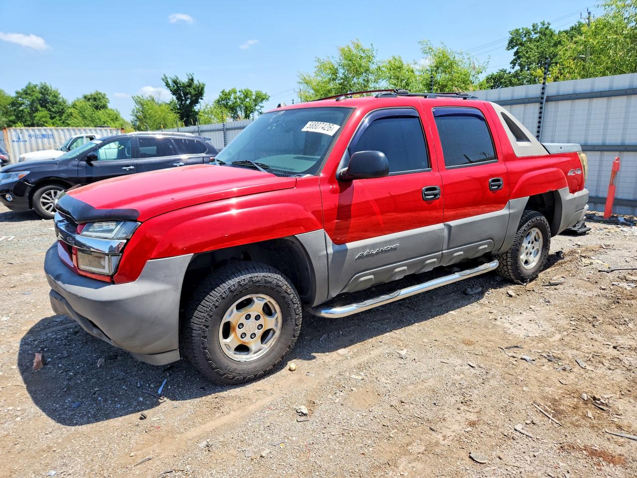 2005 Chevrolet Avalanche K1500 Red vin: 3GNEK12Z95G282165