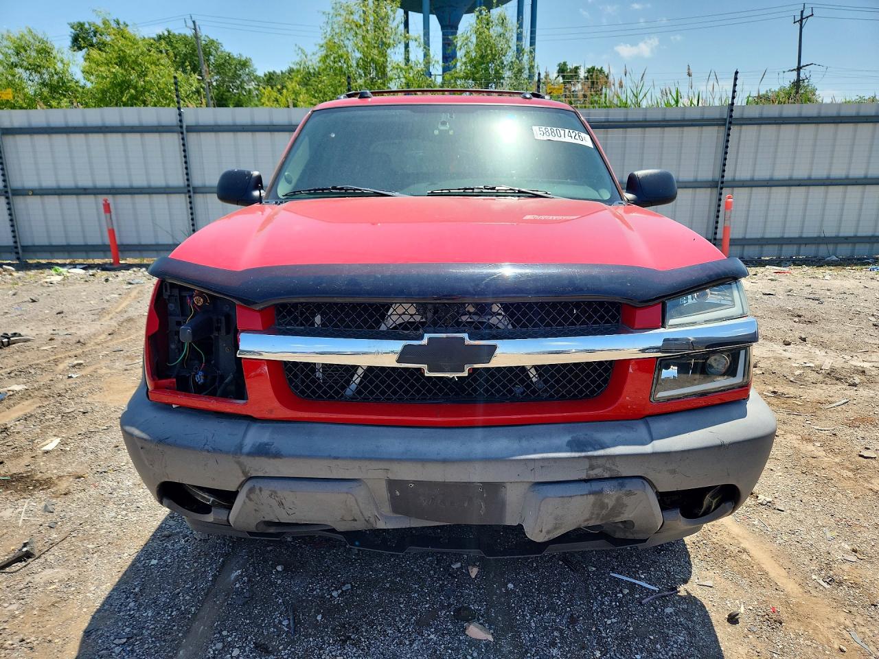 2005 Chevrolet Avalanche K1500 Red vin: 3GNEK12Z95G282165