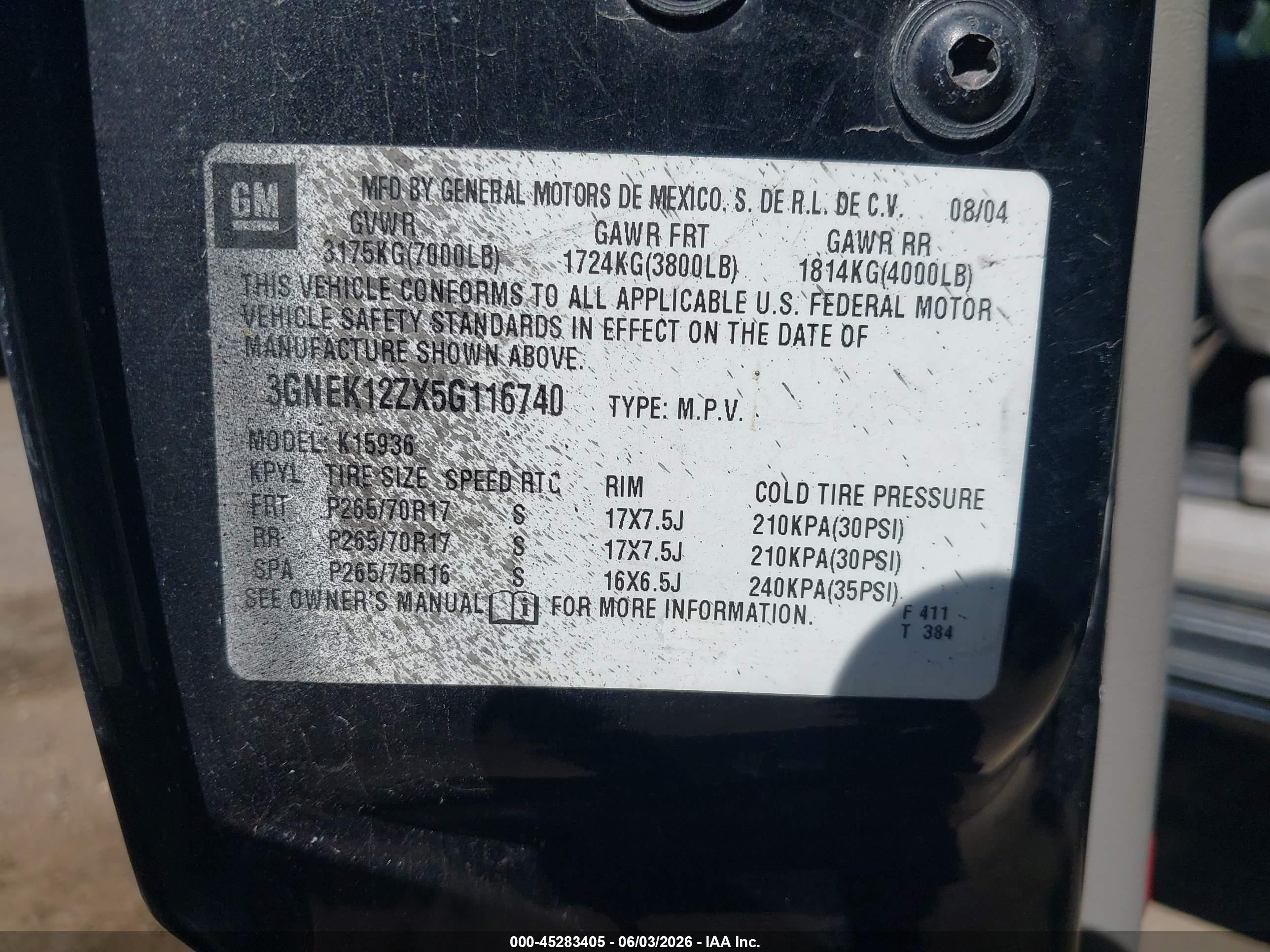 2005 Chevrolet Avalanche 1500 Z71 Black vin: 3GNEK12ZX5G116740