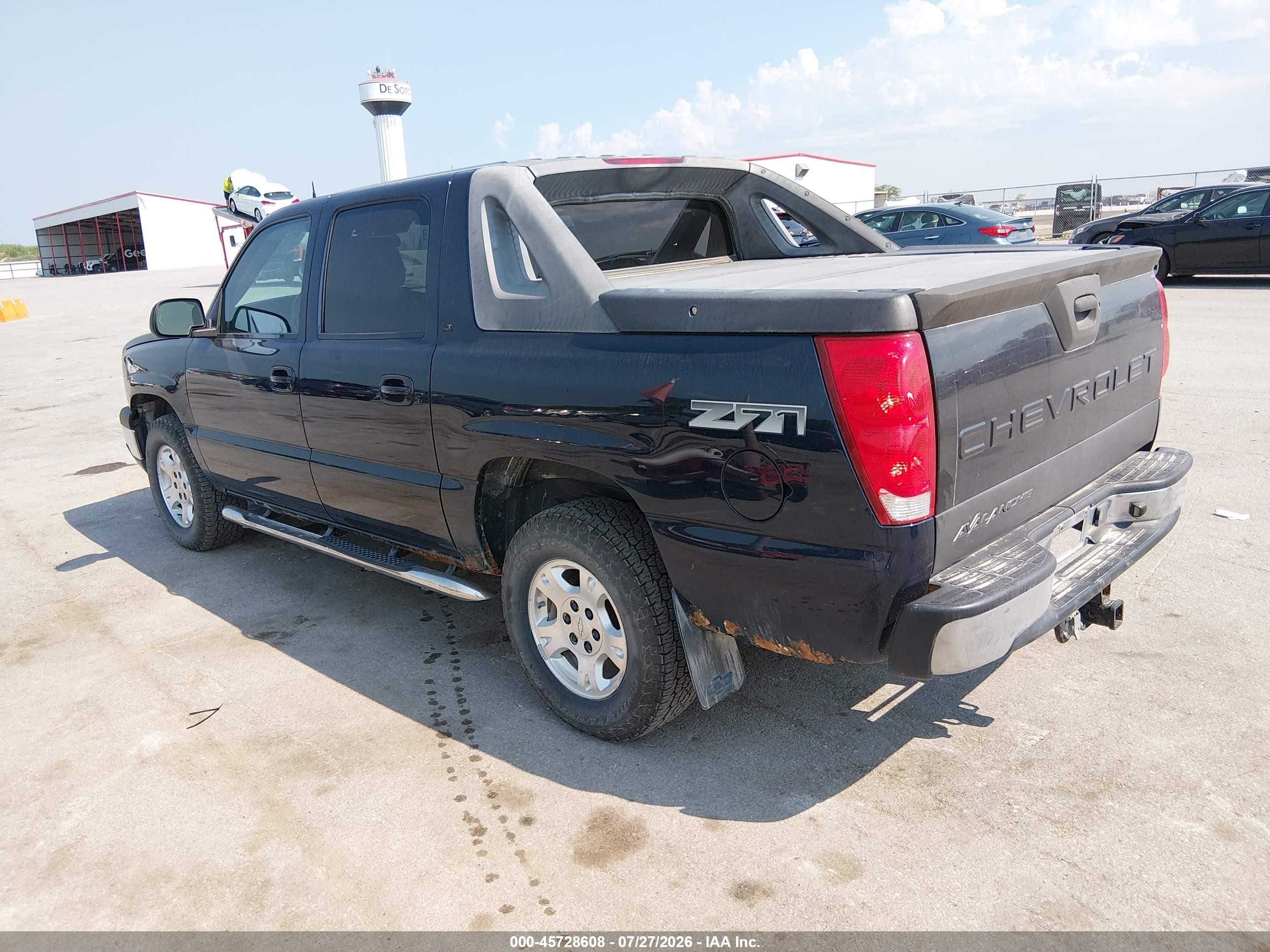 2005 Chevrolet Avalanche 1500 Z71 Blue vin: 3GNEK12ZX5G159295