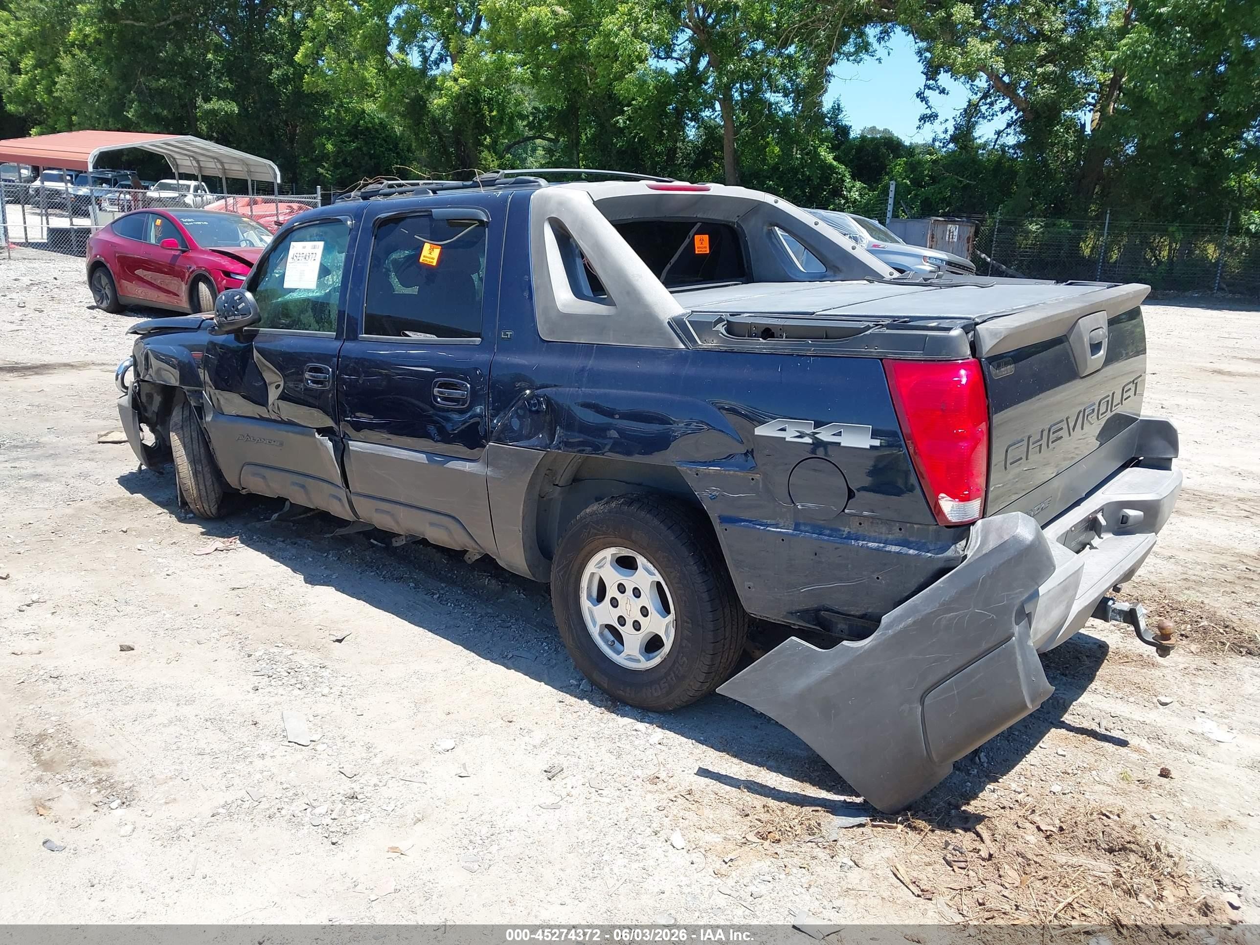 2006 Chevrolet Avalanche 1500 Lt Blue vin: 3GNEK12ZX6G115928