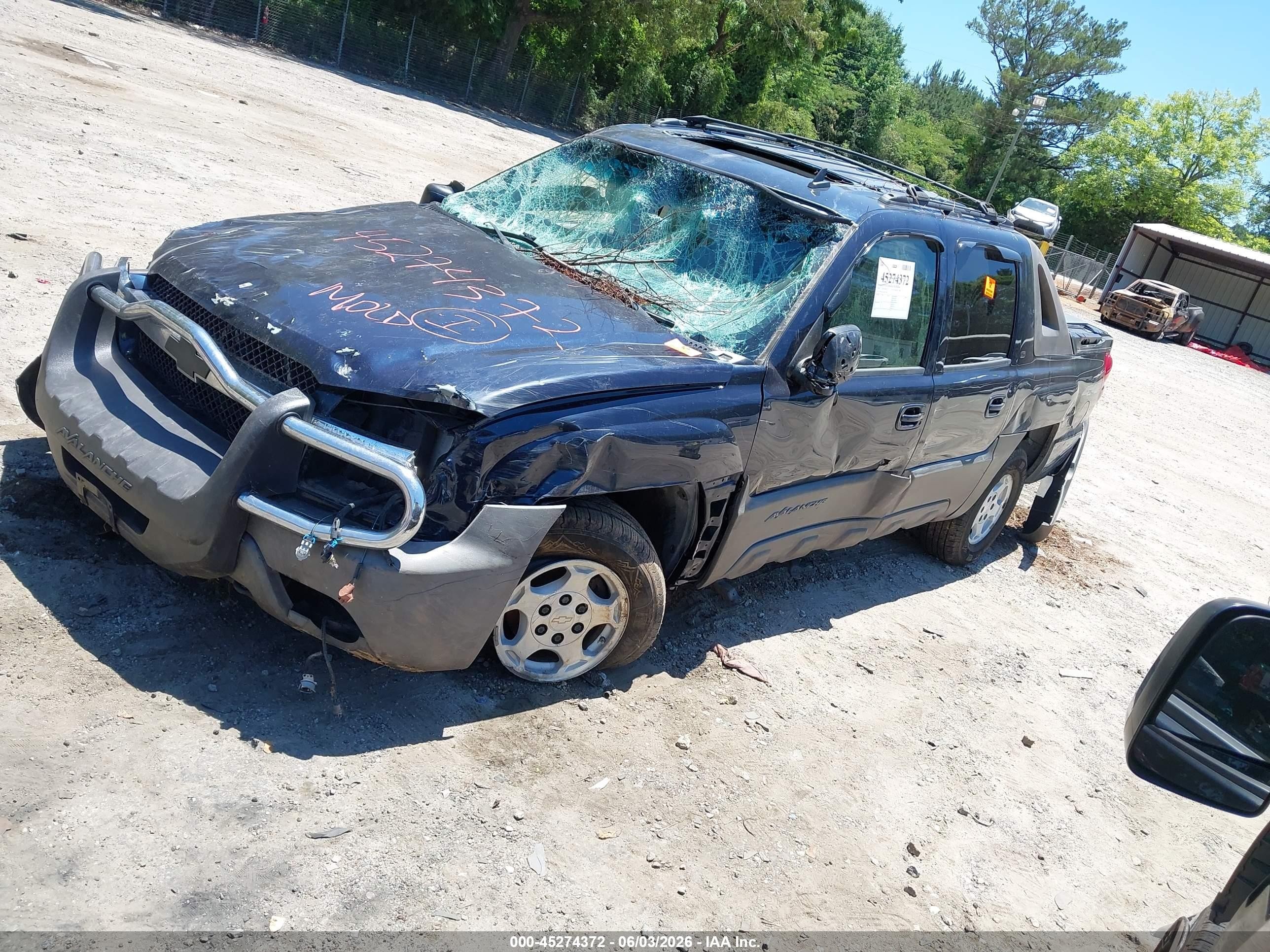 2006 Chevrolet Avalanche 1500 Lt Blue vin: 3GNEK12ZX6G115928