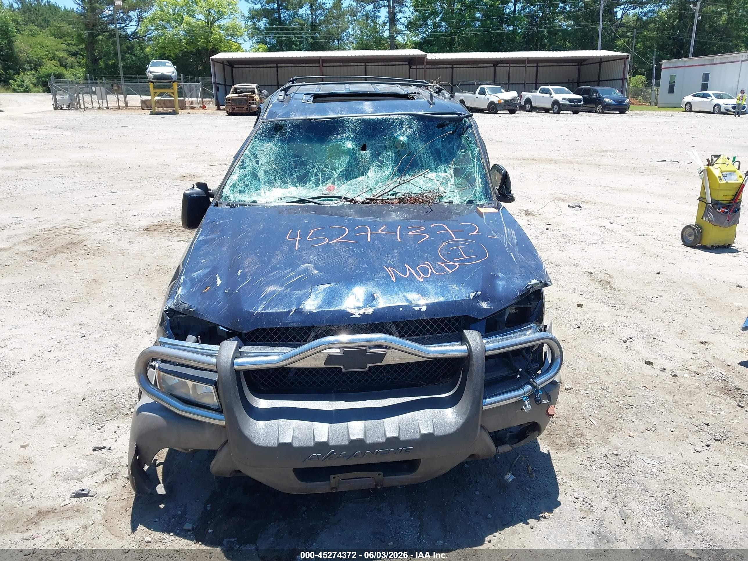 2006 Chevrolet Avalanche 1500 Lt Blue vin: 3GNEK12ZX6G115928