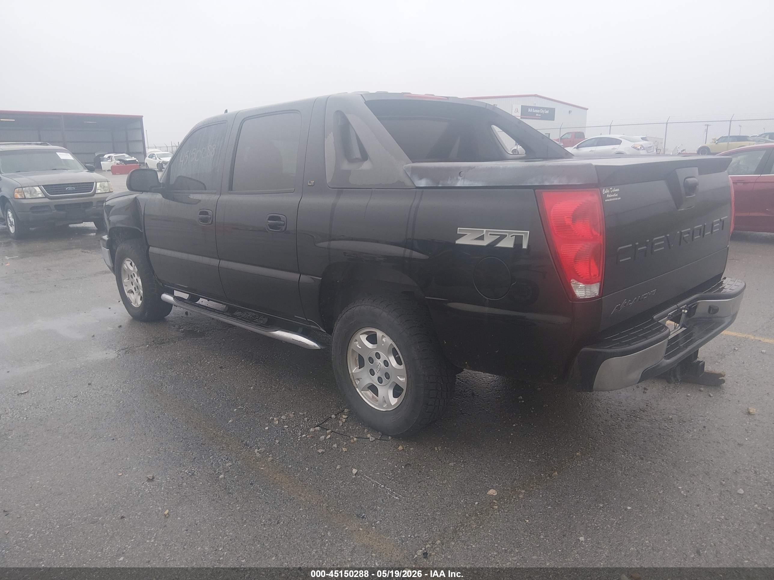 2006 Chevrolet Avalanche 1500 Z71 Black vin: 3GNEK12ZX6G229332