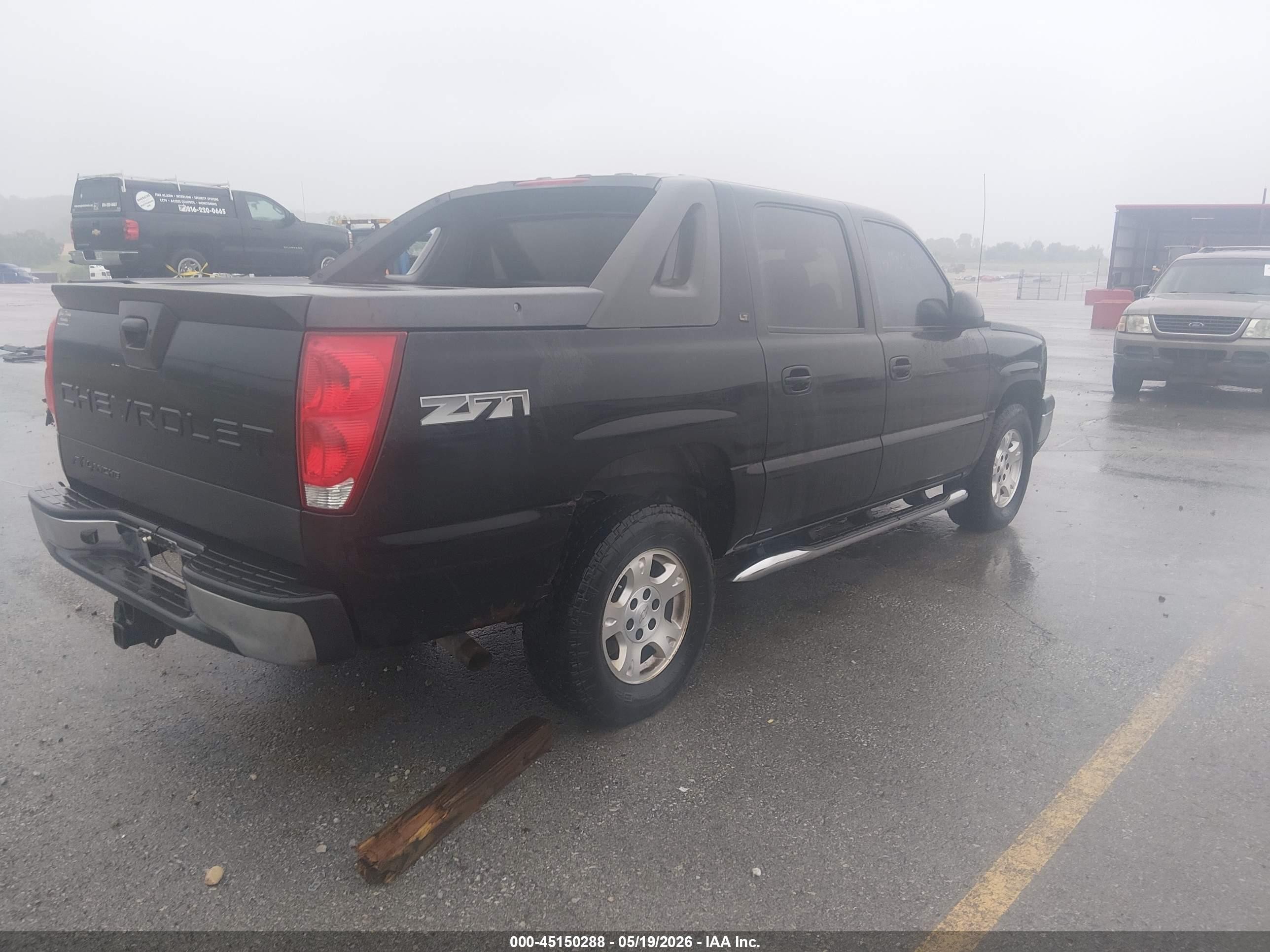 2006 Chevrolet Avalanche 1500 Z71 Black vin: 3GNEK12ZX6G229332