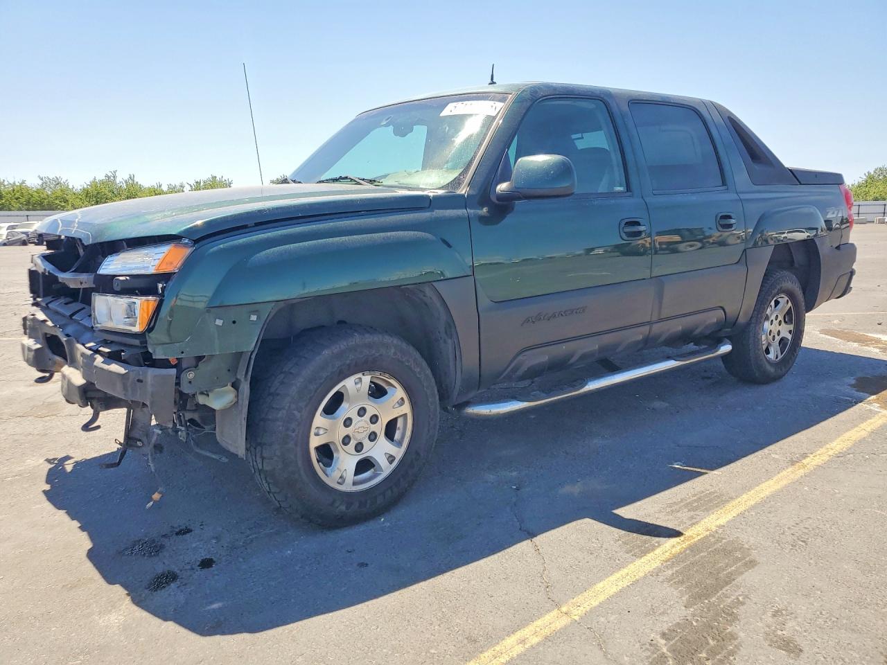 2002 Chevrolet Avalanche K1500 Зеленый vin: 3GNEK13T02G111990