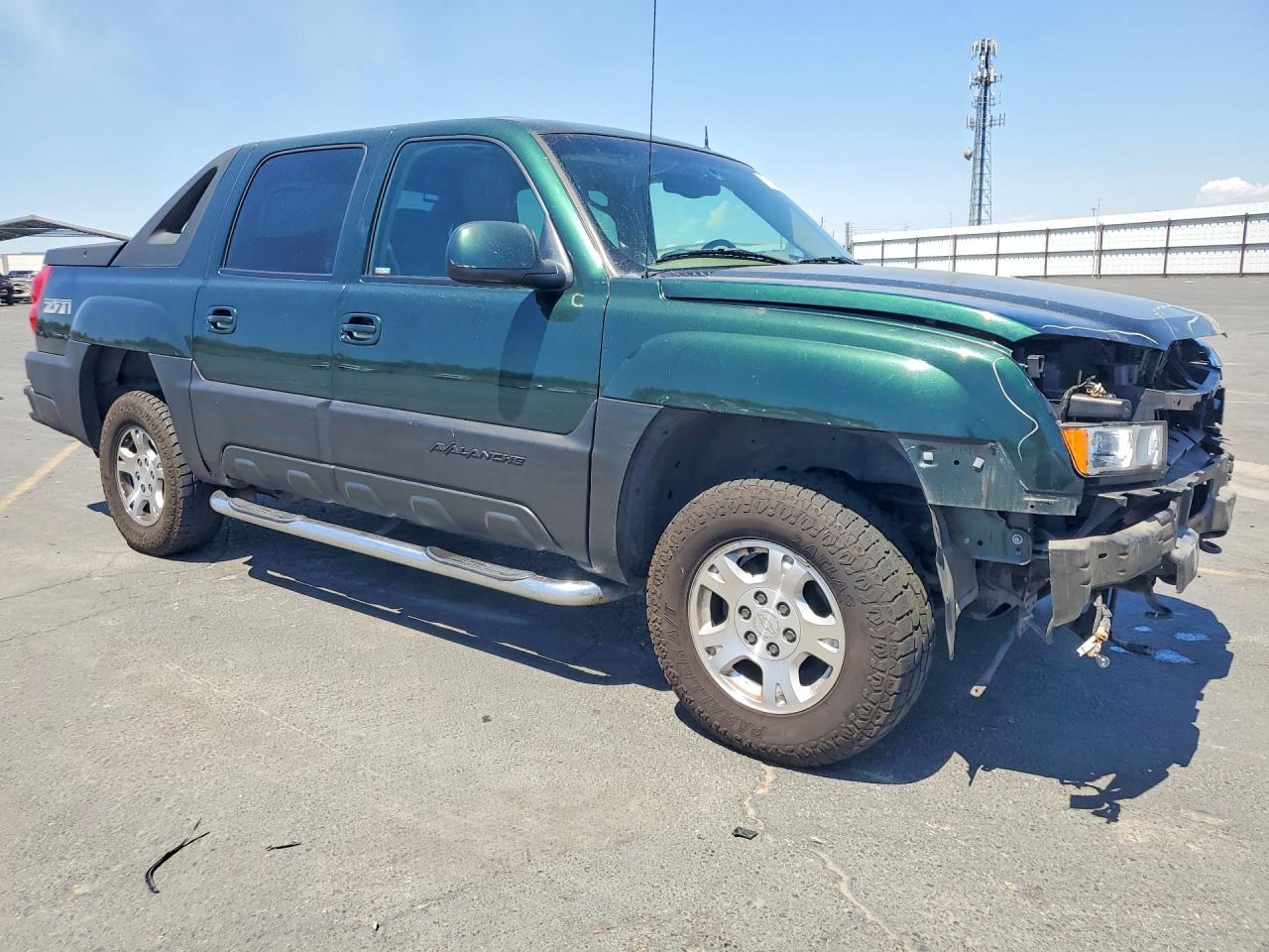 2002 Chevrolet Avalanche K1500 Green vin: 3GNEK13T02G111990