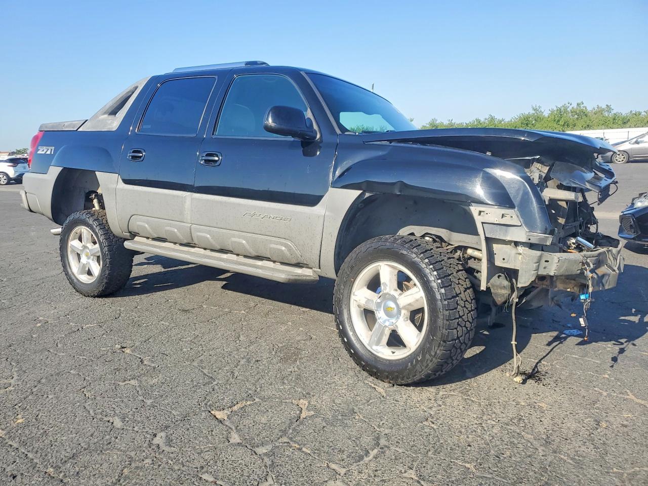 2002 Chevrolet Avalanche Black vin: 3GNEK13T02G122570