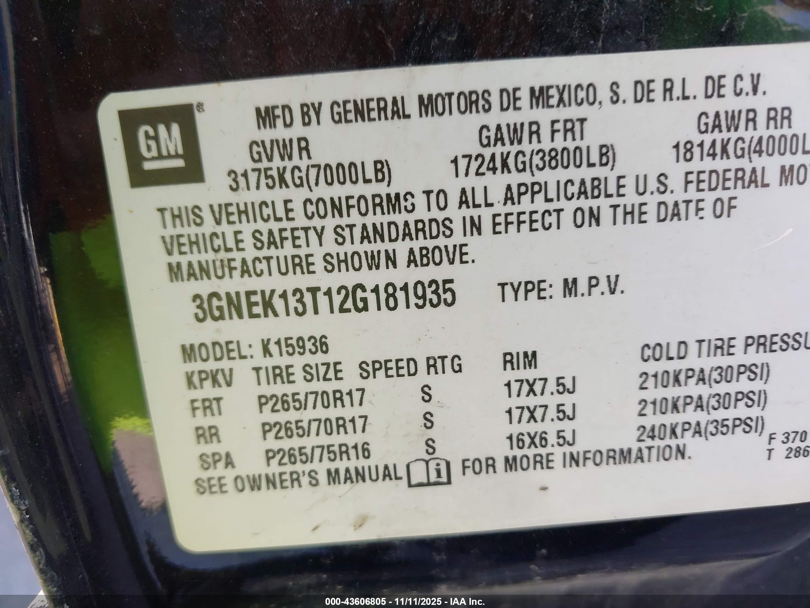 2002 Chevrolet Avalanche 1500   Black vin: 3GNEK13T12G181935