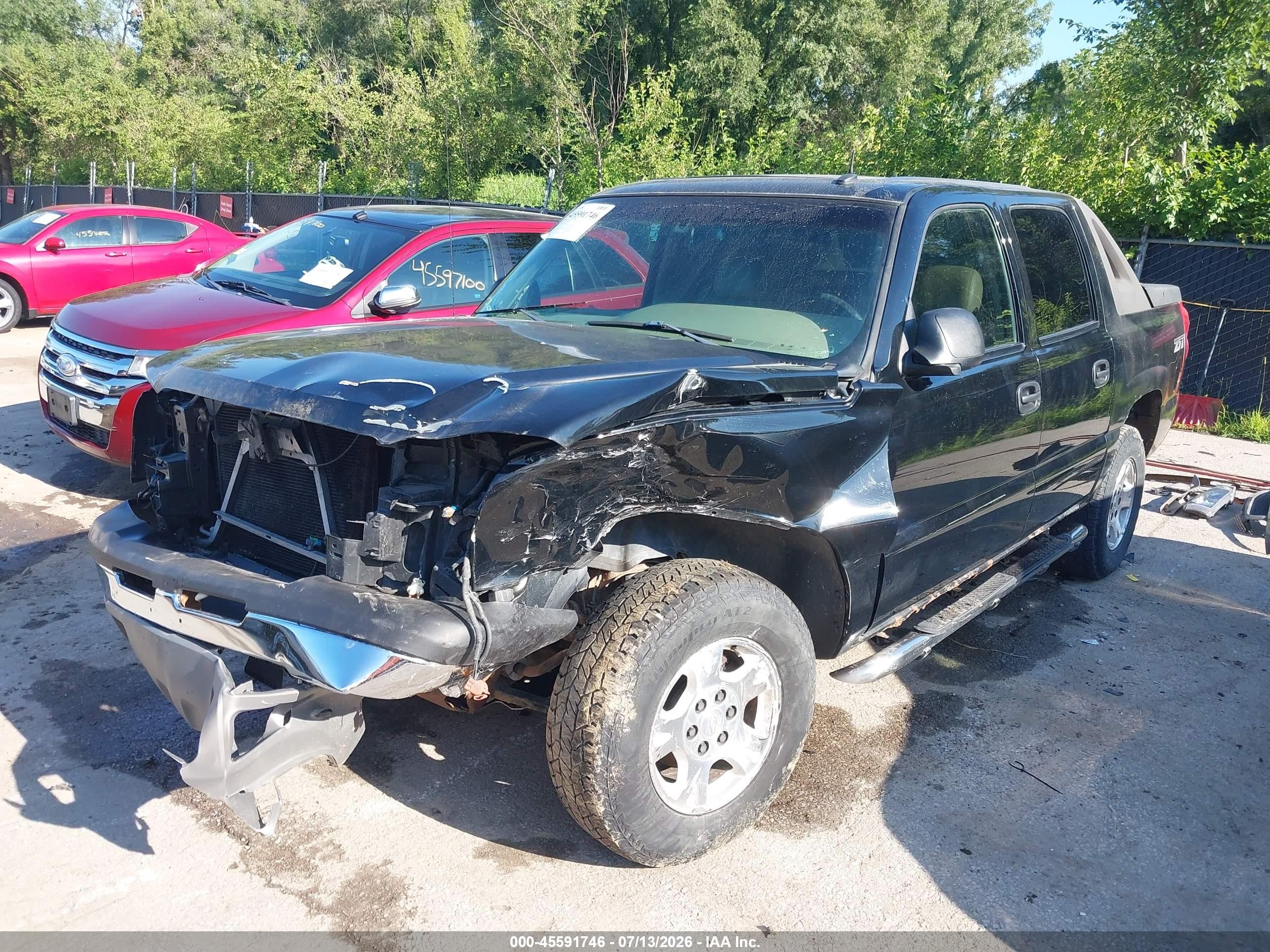 2003 Chevrolet Avalanche 1500   Черный vin: 3GNEK13T13G222159