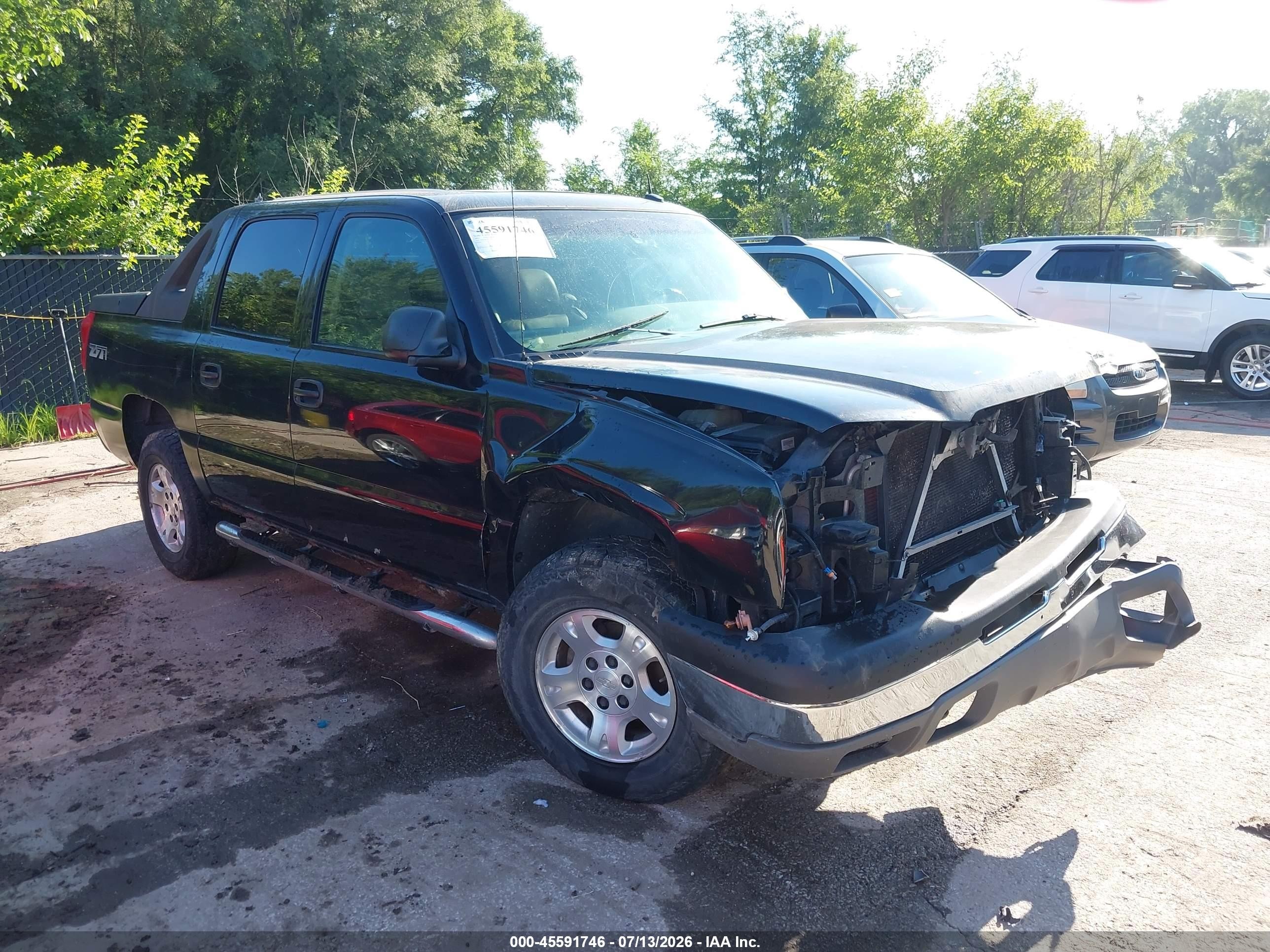 2003 Chevrolet Avalanche 1500   Black vin: 3GNEK13T13G222159