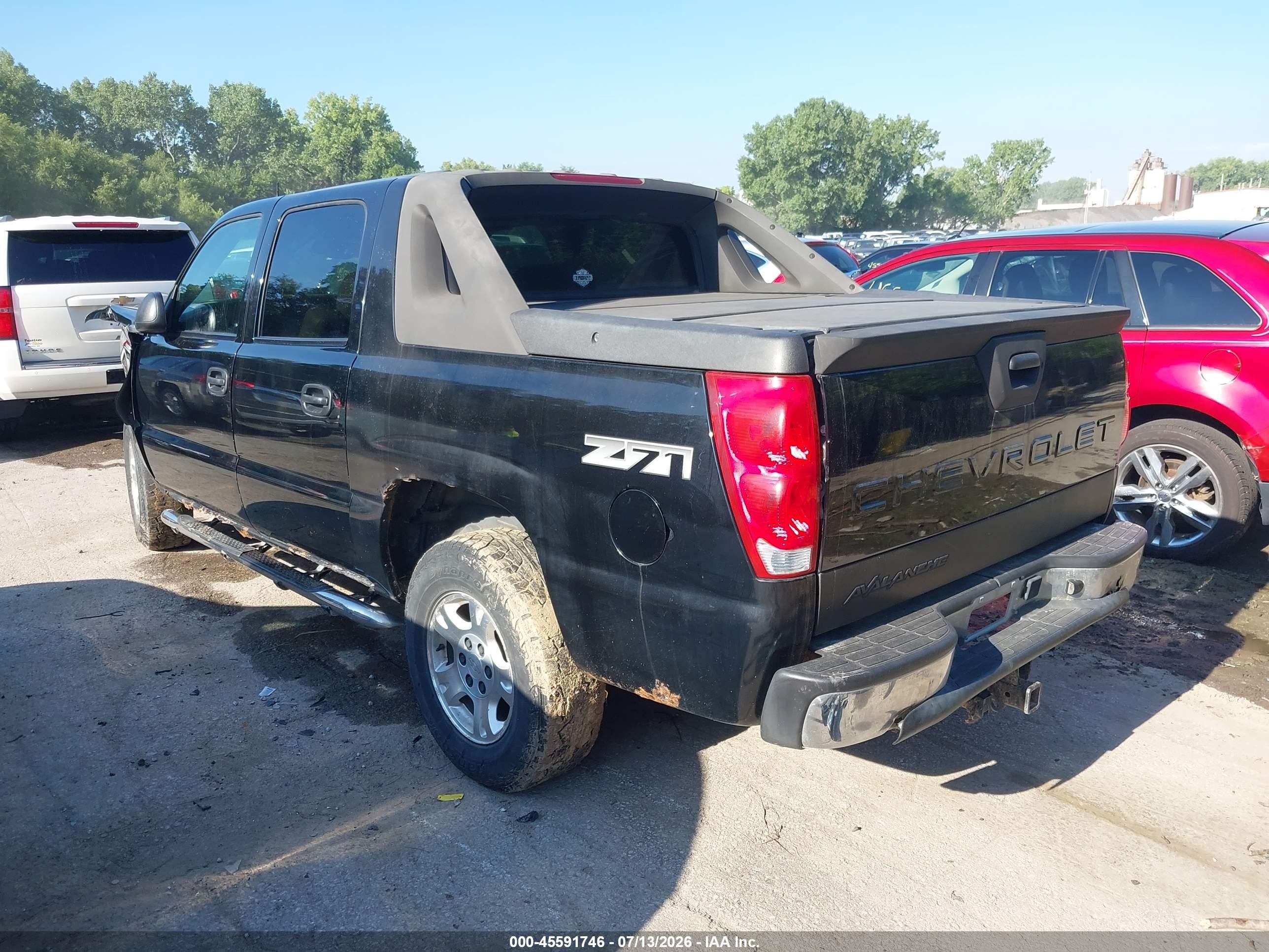 2003 Chevrolet Avalanche 1500   Черный vin: 3GNEK13T13G222159