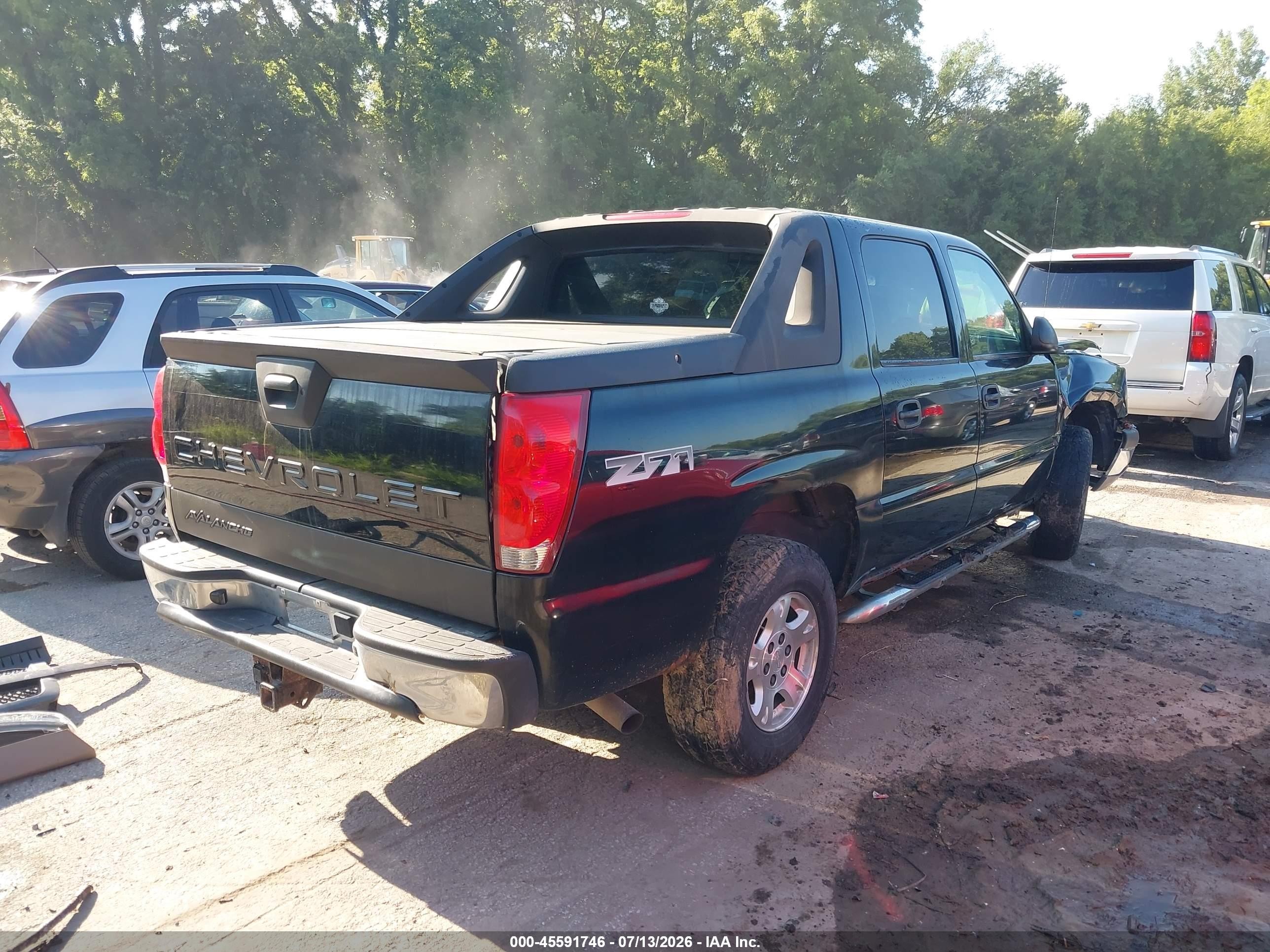2003 Chevrolet Avalanche 1500   Черный vin: 3GNEK13T13G222159