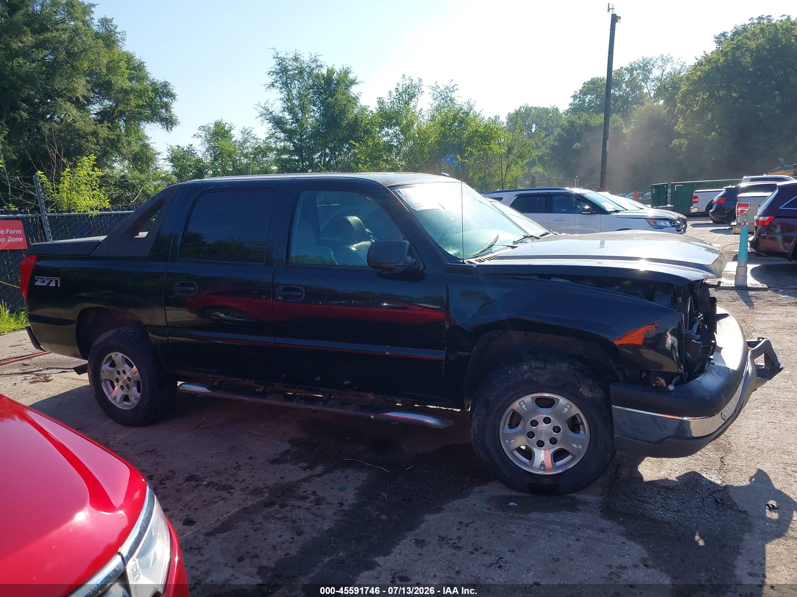 2003 Chevrolet Avalanche 1500   Черный vin: 3GNEK13T13G222159