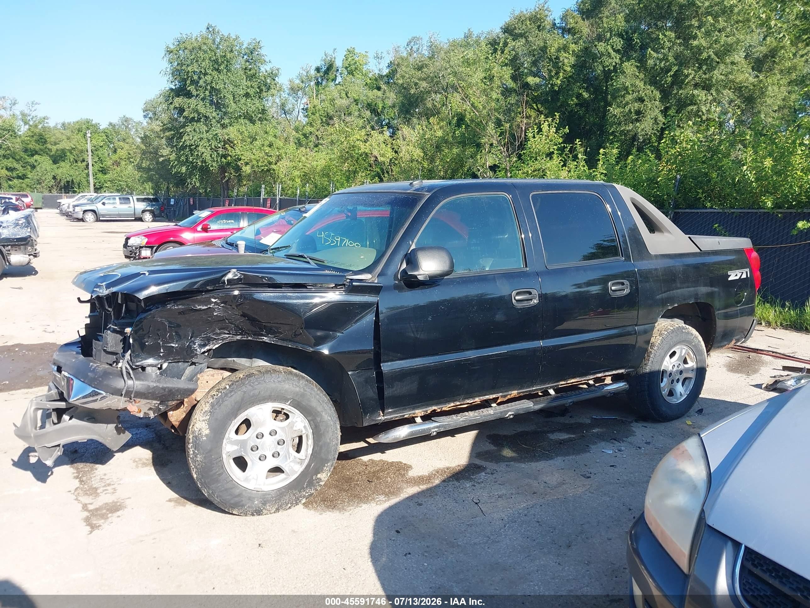 2003 Chevrolet Avalanche 1500   Черный vin: 3GNEK13T13G222159