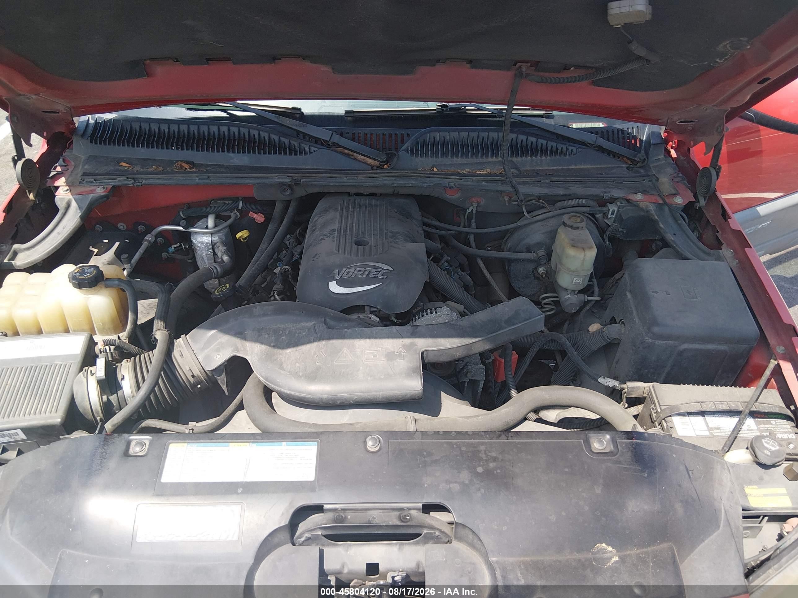 2002 Chevrolet Avalanche 1500   Red vin: 3GNEK13T22G340607