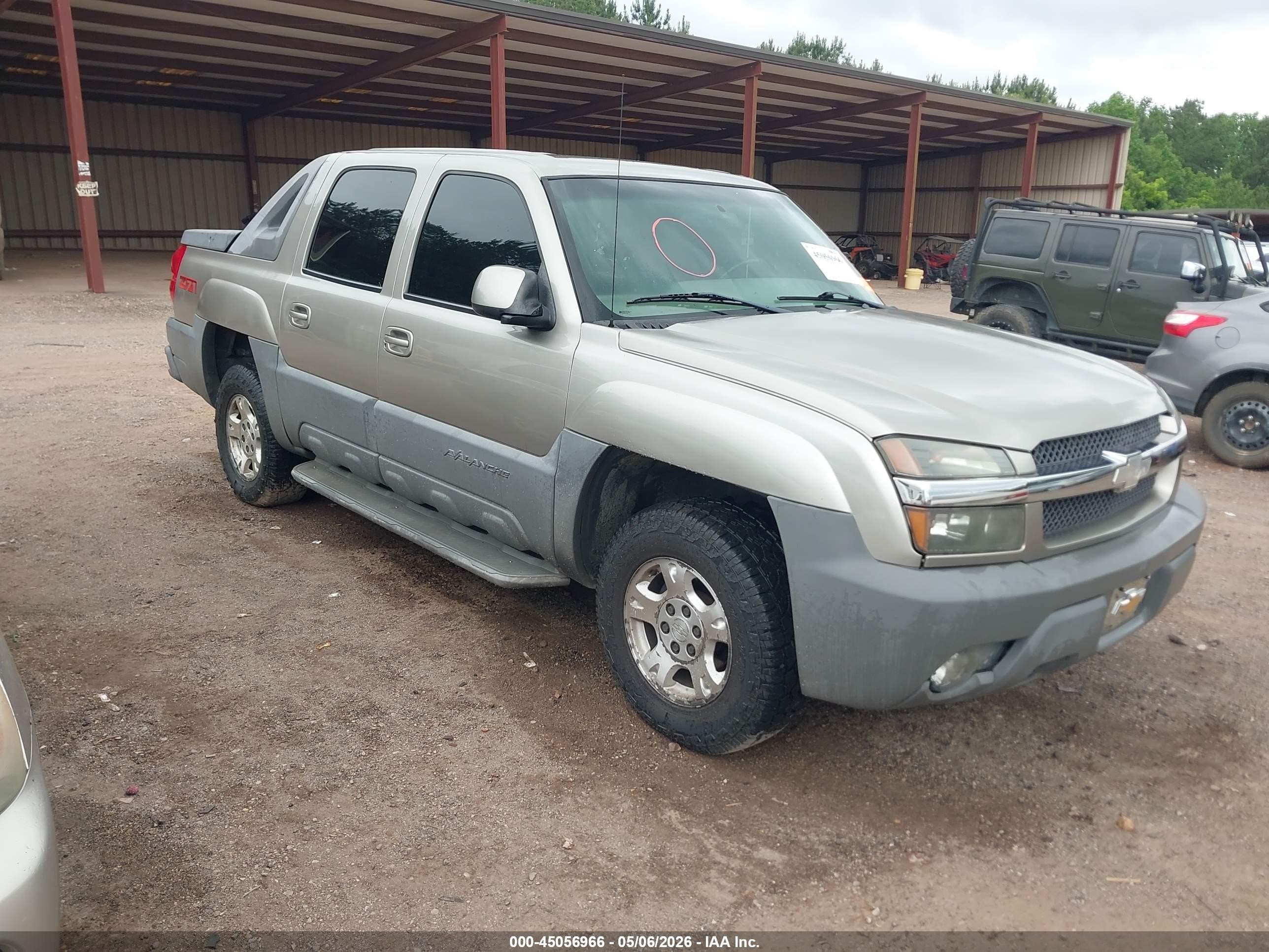 2002 Chevrolet Avalanche 1500   Tan vin: 3GNEK13T22G353518