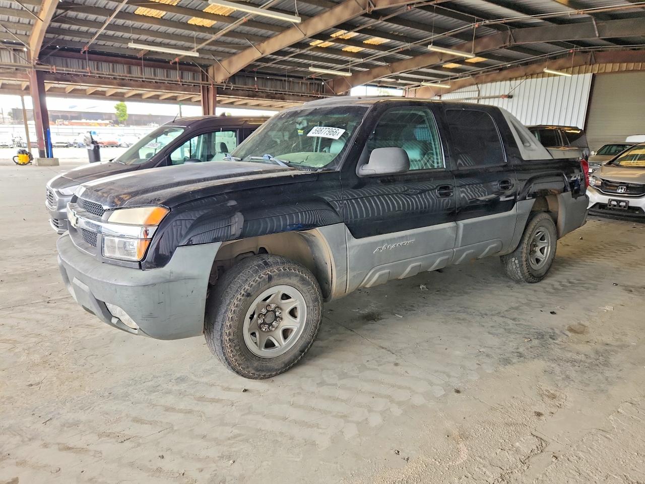 2002 Chevrolet Avalanche K1500 Black vin: 3GNEK13T32G121378