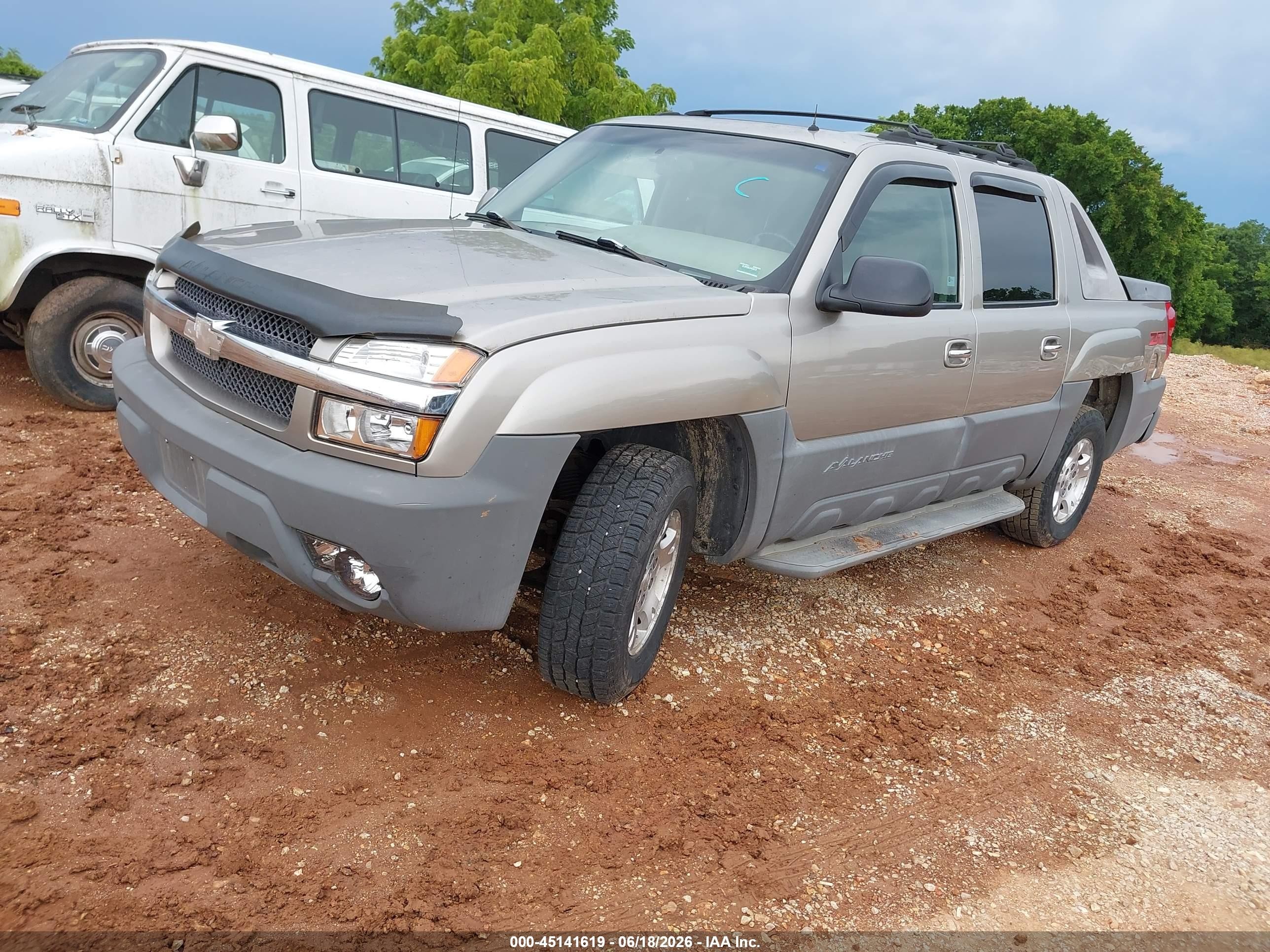2002 Chevrolet Avalanche 1500   Champagne vin: 3GNEK13T32G245442