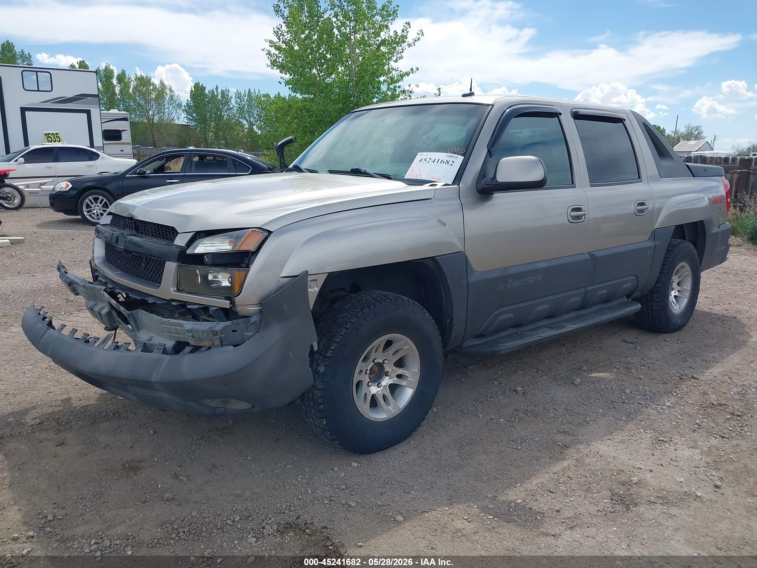 2003 Chevrolet Avalanche 1500   Beige vin: 3GNEK13T43G285644