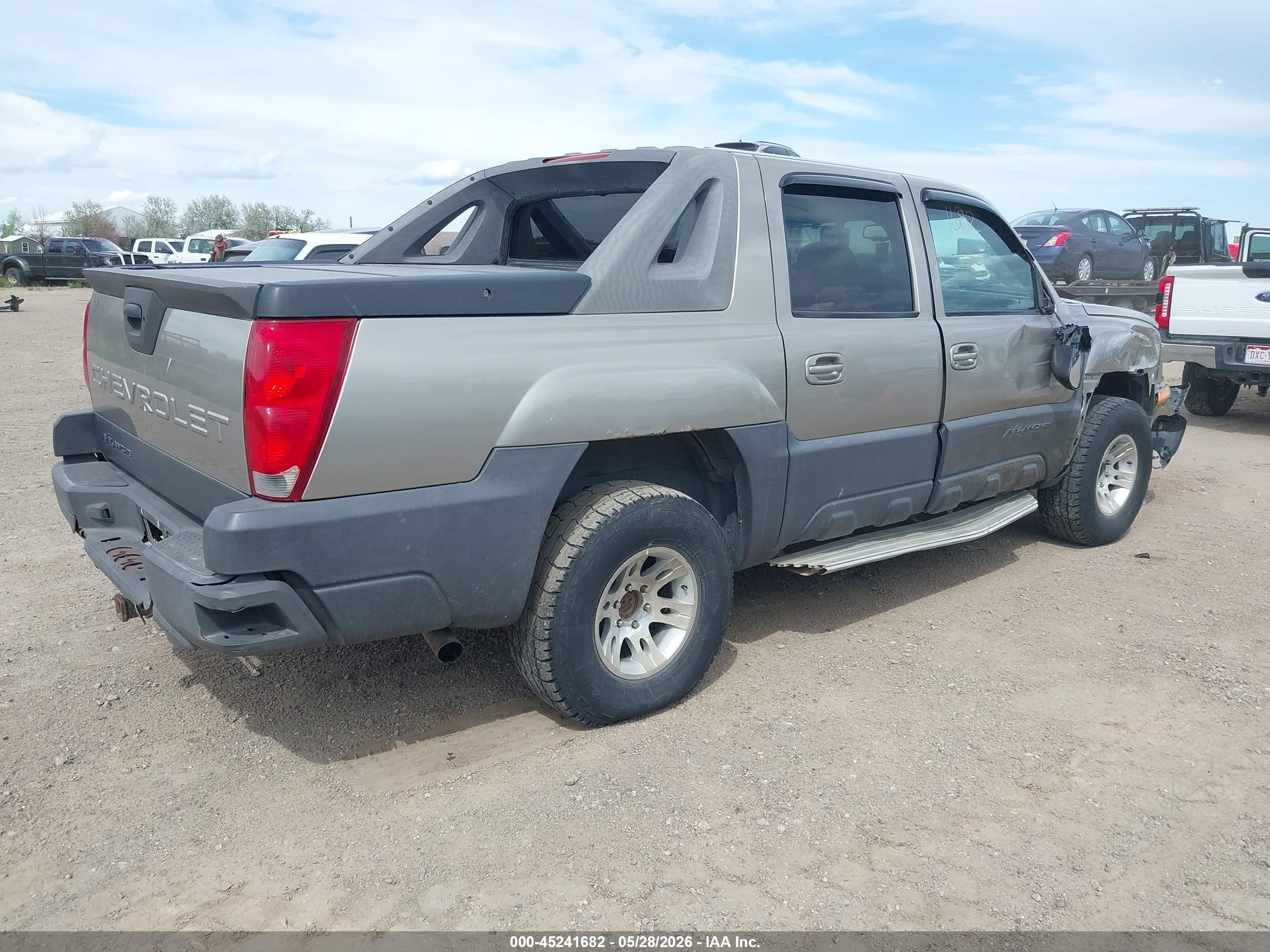 2003 Chevrolet Avalanche 1500   Beige vin: 3GNEK13T43G285644
