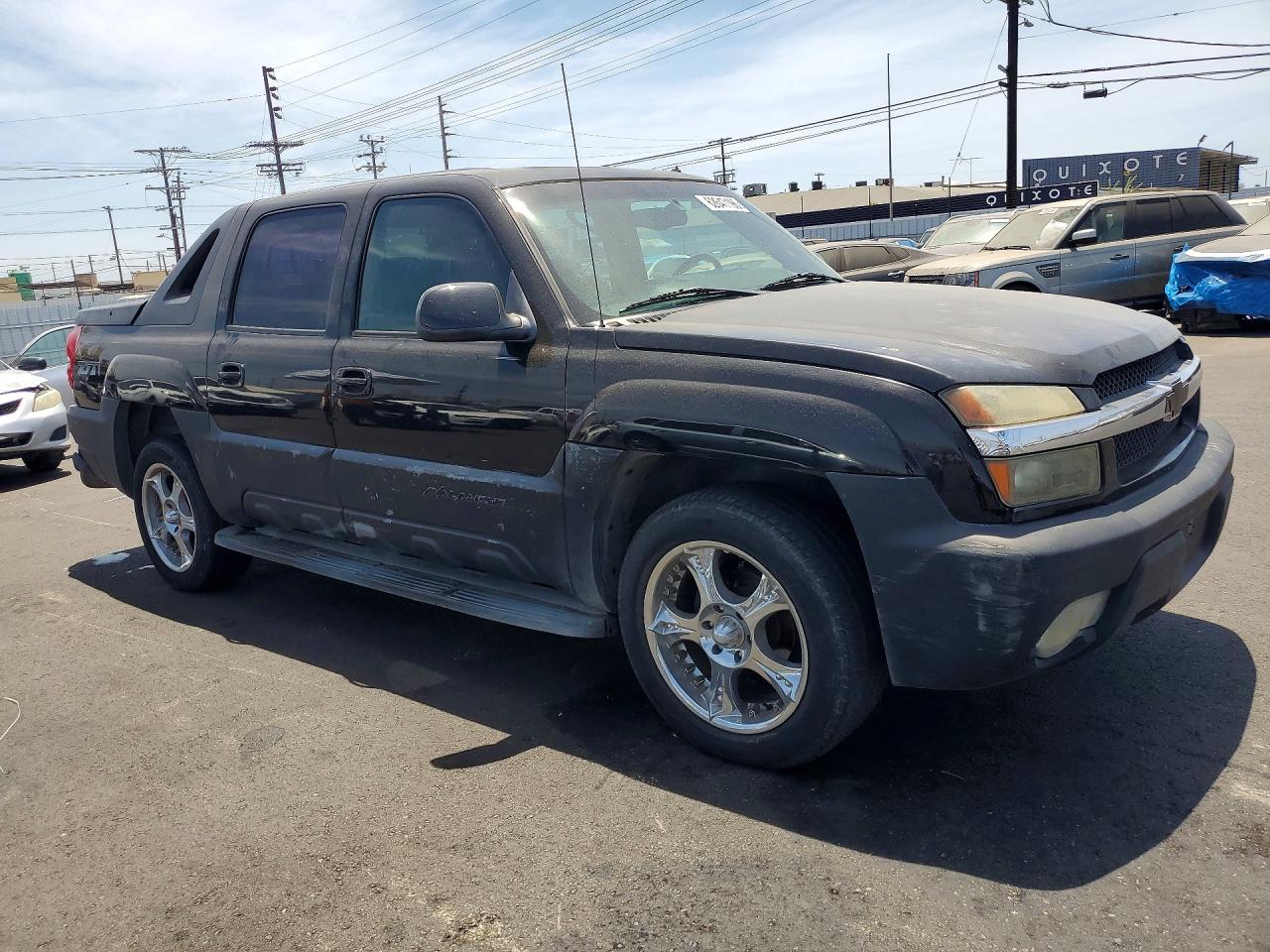 2002 Chevrolet Avalanche K1500 Black vin: 3GNEK13T52G107434