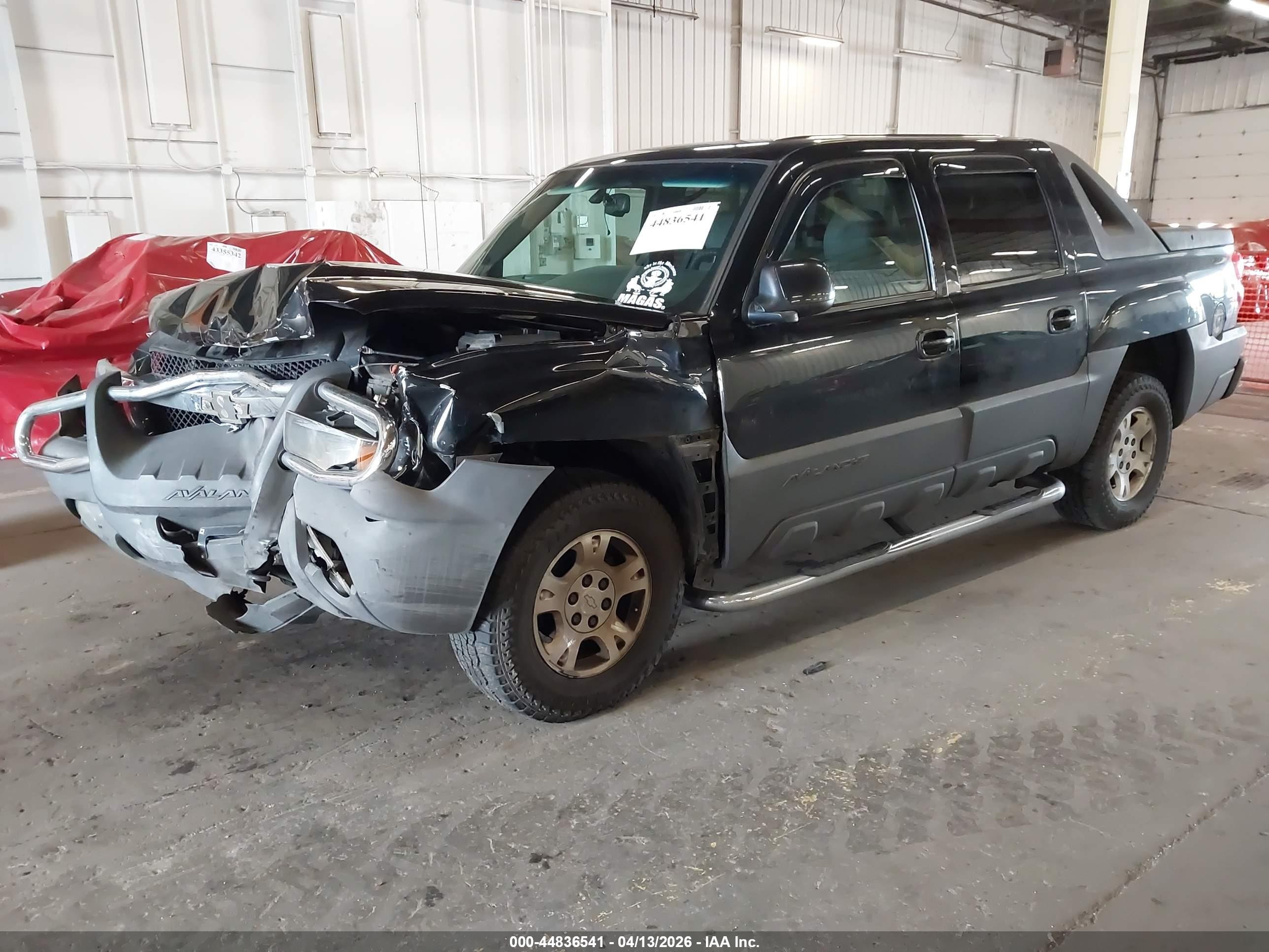 2003 Chevrolet Avalanche 1500   Black vin: 3GNEK13T53G263667