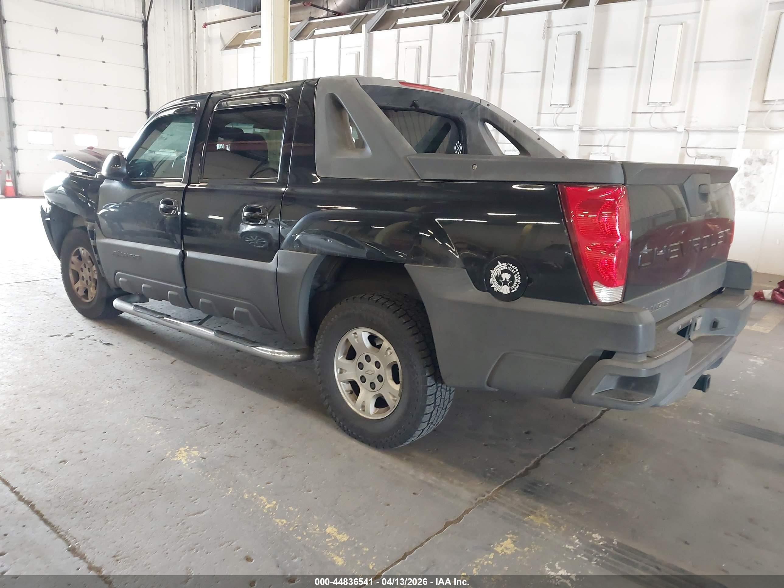 2003 Chevrolet Avalanche 1500   Black vin: 3GNEK13T53G263667