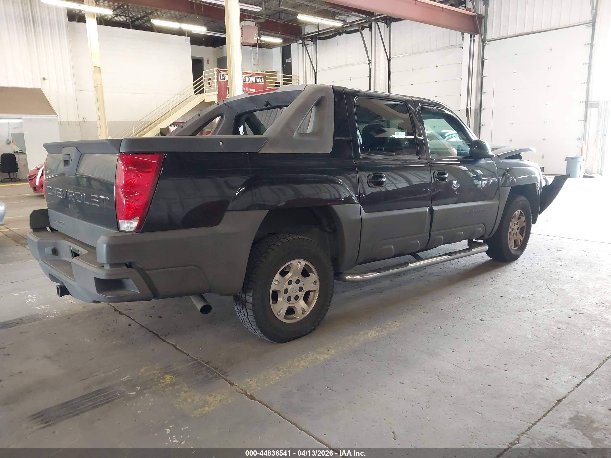 2003 Chevrolet Avalanche 1500   Black vin: 3GNEK13T53G263667
