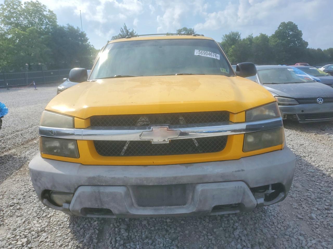 2003 Chevrolet Avalance Yellow vin: 3GNEK13T53G288634