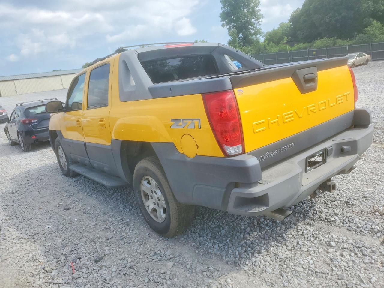 2003 Chevrolet Avalance Yellow vin: 3GNEK13T53G288634