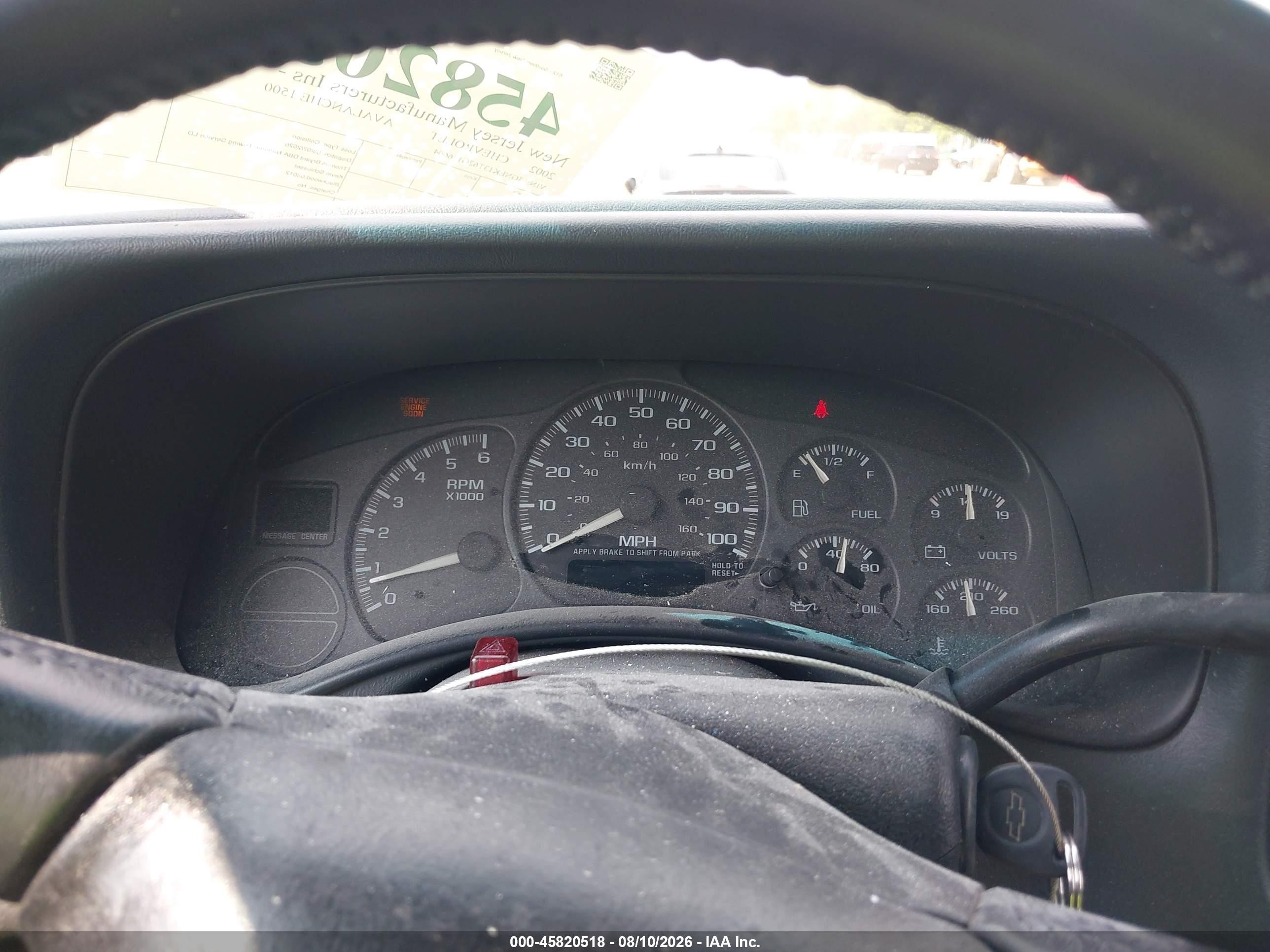 2002 Chevrolet Avalanche 1500   Black vin: 3GNEK13T62G136604