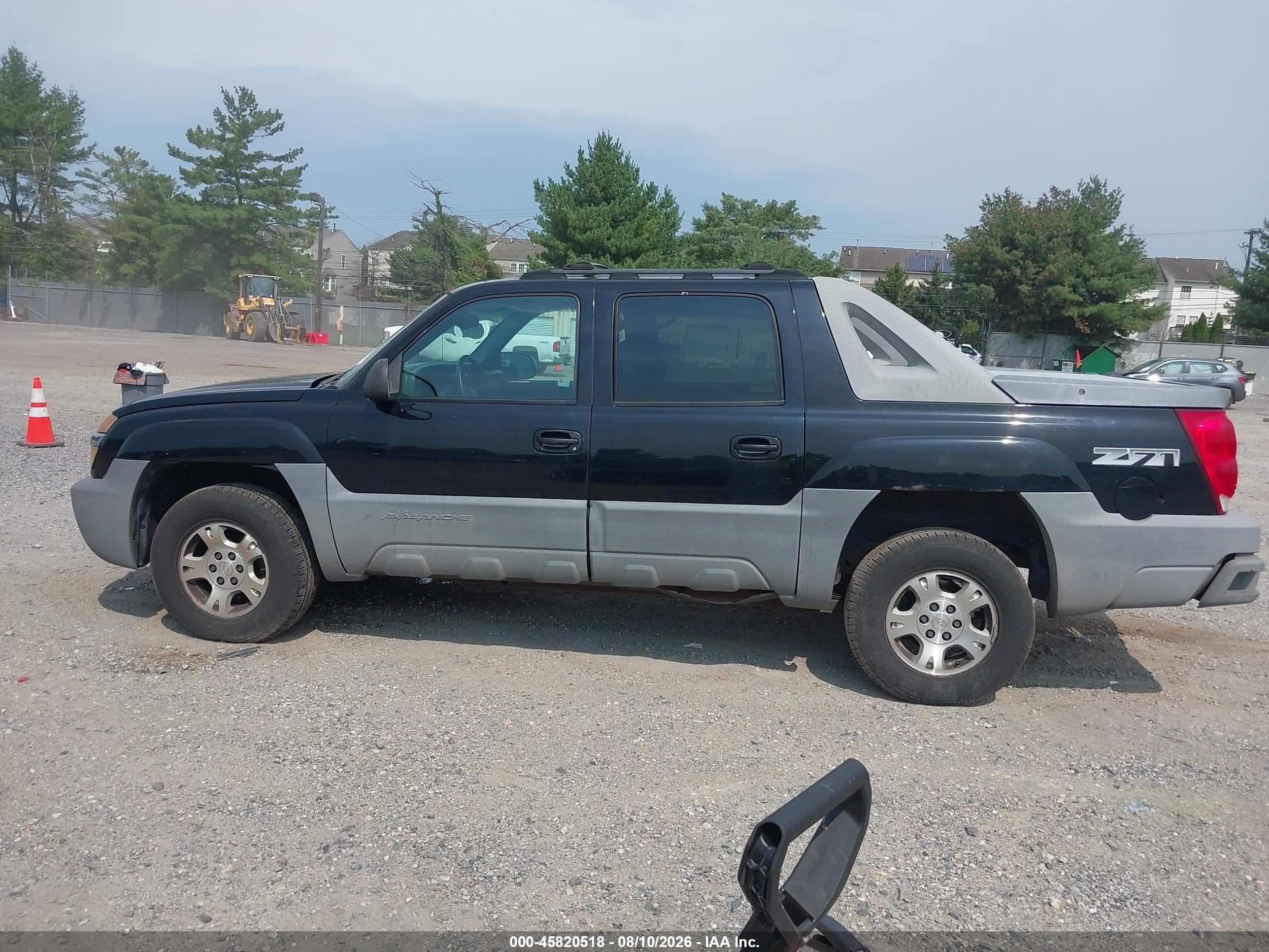 2002 Chevrolet Avalanche 1500   Black vin: 3GNEK13T62G136604