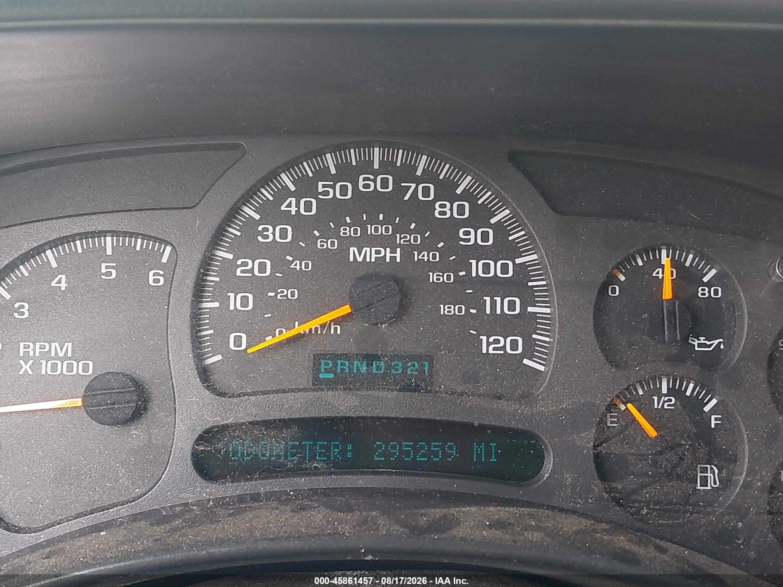 2003 Chevrolet Avalanche 1500   Orange vin: 3GNEK13T63G301262