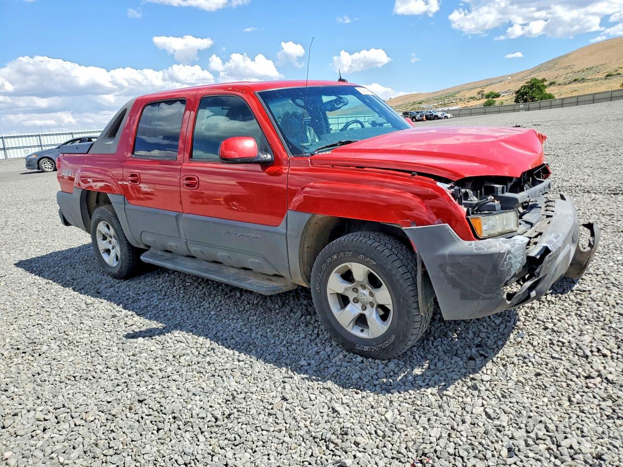 2003 Chevrolet Avalanche K1500 Red vin: 3GNEK13T63G319258
