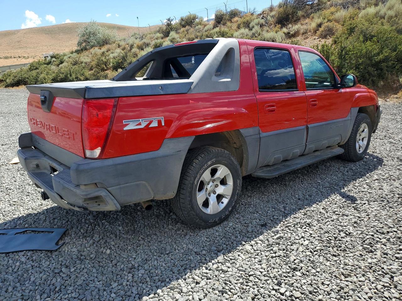 2003 Chevrolet Avalanche K1500 Red vin: 3GNEK13T63G319258