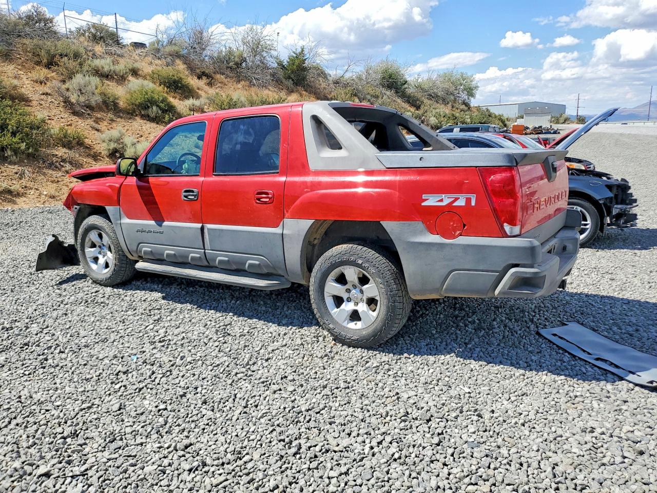 2003 Chevrolet Avalanche K1500 Red vin: 3GNEK13T63G319258