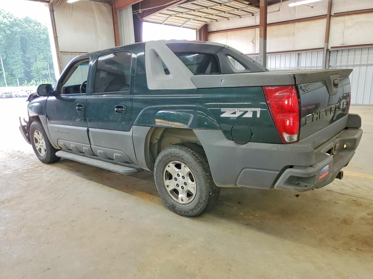 2002 Chevrolet Avalanche K1500 Green vin: 3GNEK13T72G115860