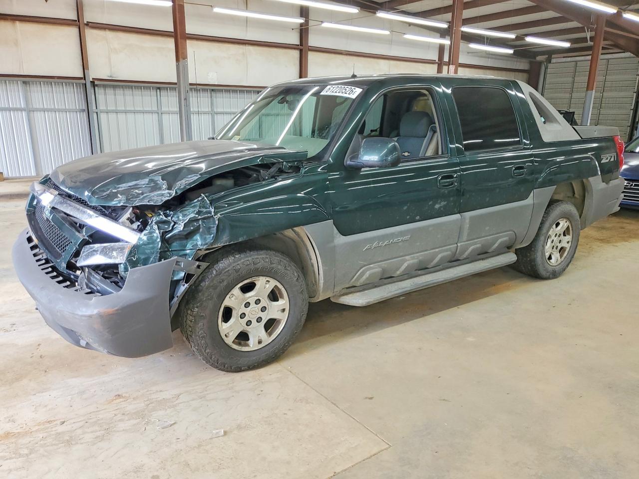 2002 Chevrolet Avalanche K1500 Green vin: 3GNEK13T72G115860