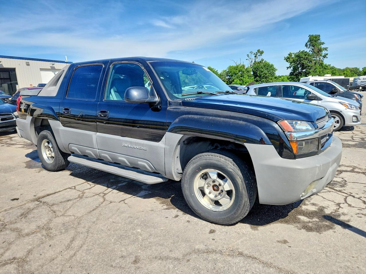 2002 Chevrolet Avalanche K1500 Black vin: 3GNEK13T72G128513
