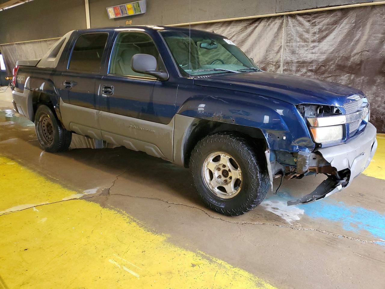 2002 Chevrolet Avalanche K1500 Blue vin: 3GNEK13T72G229969