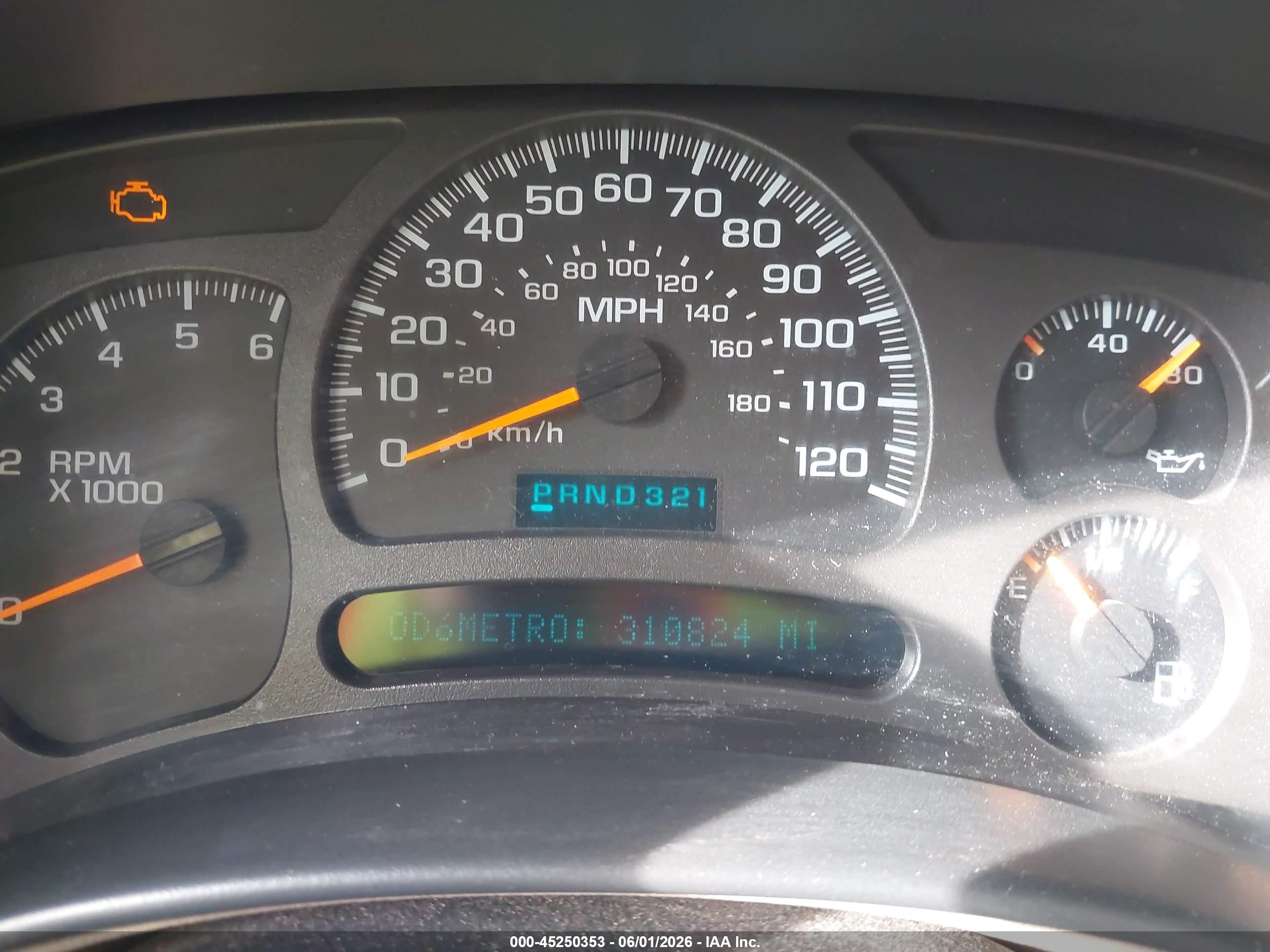 2003 Chevrolet Avalanche 1500   Orange vin: 3GNEK13T73G210128