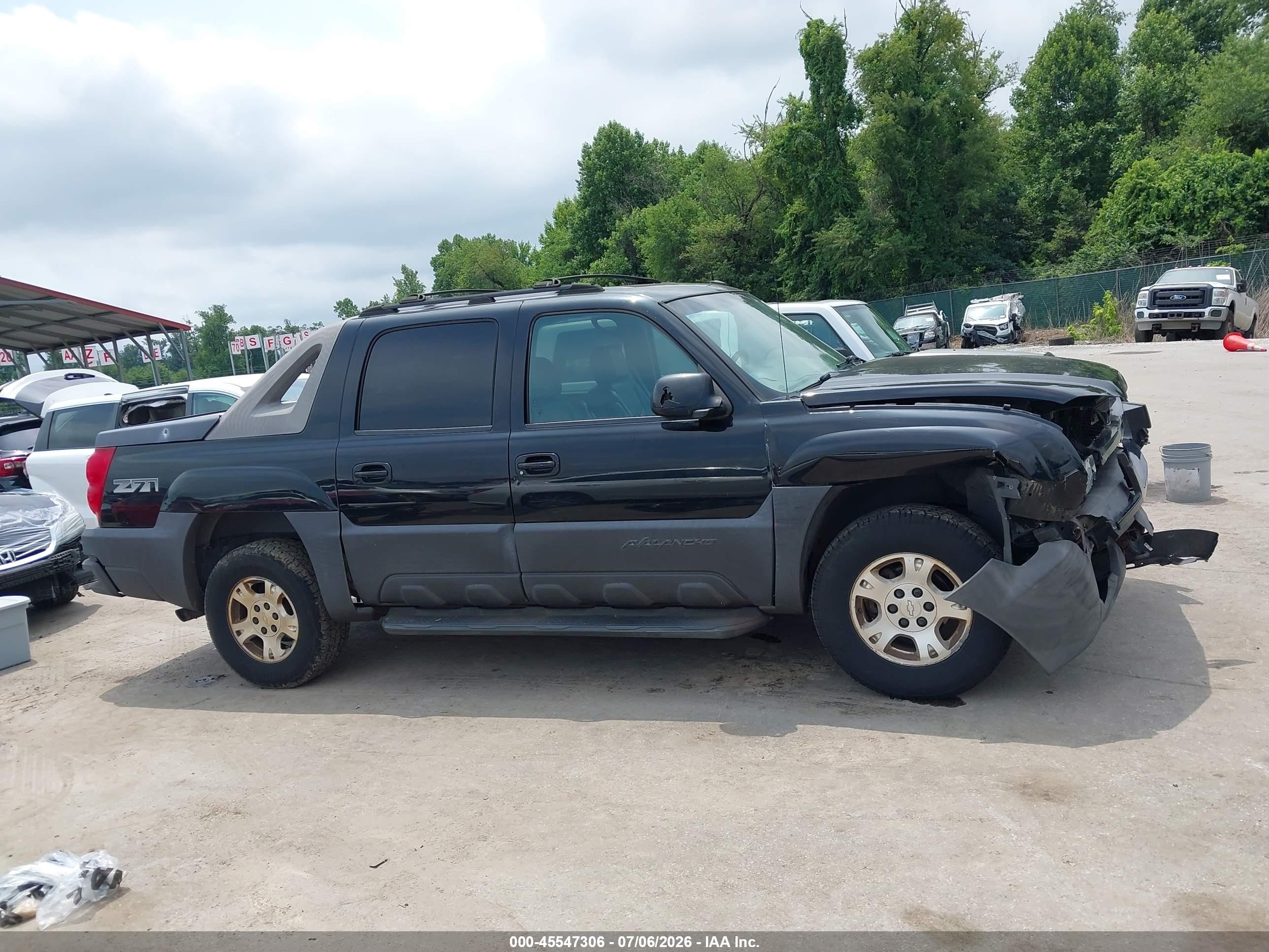 2003 Chevrolet Avalanche 1500   Черный vin: 3GNEK13T73G229942